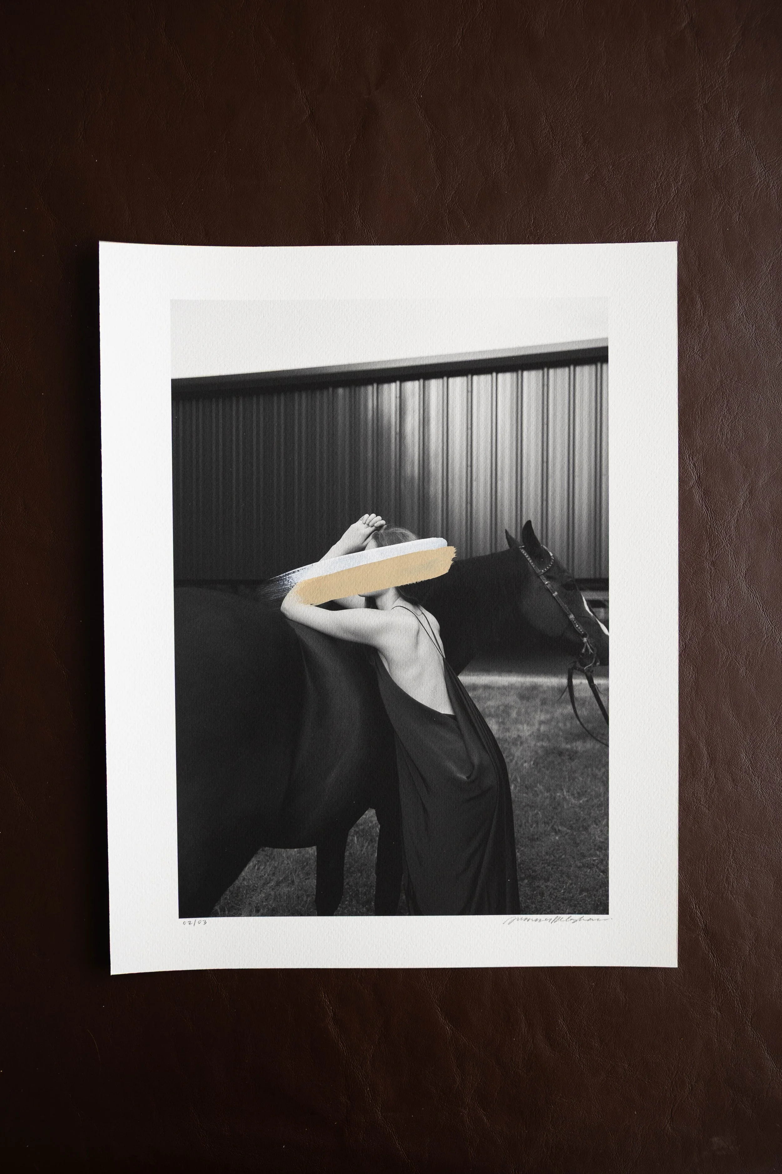 WHITE & SAND 02 Hand Painted Fine Photography Print | OUTLIER COLLECTION