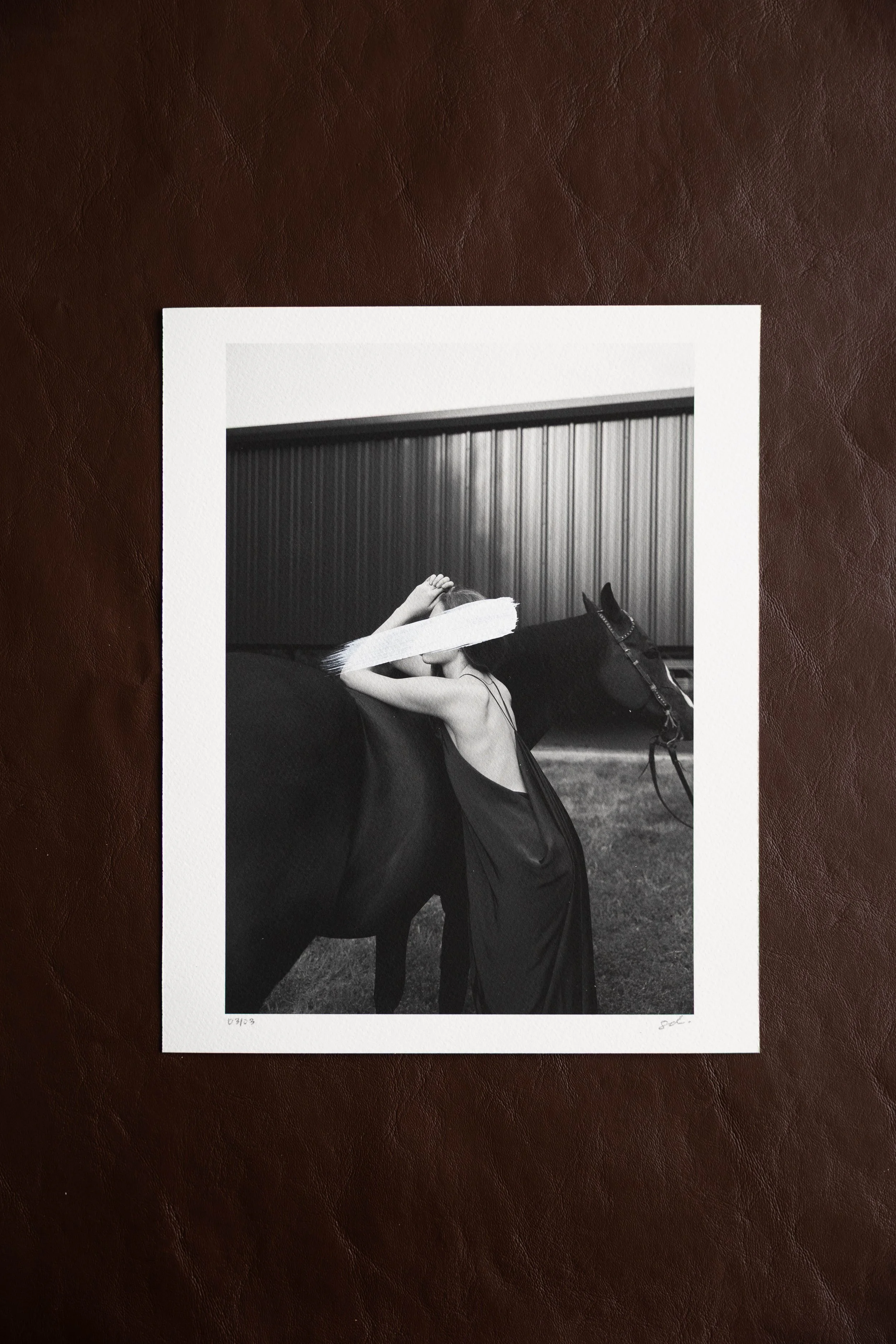 WHITE 03 Hand Painted Fine Photography Print | OUTLIER COLLECTION