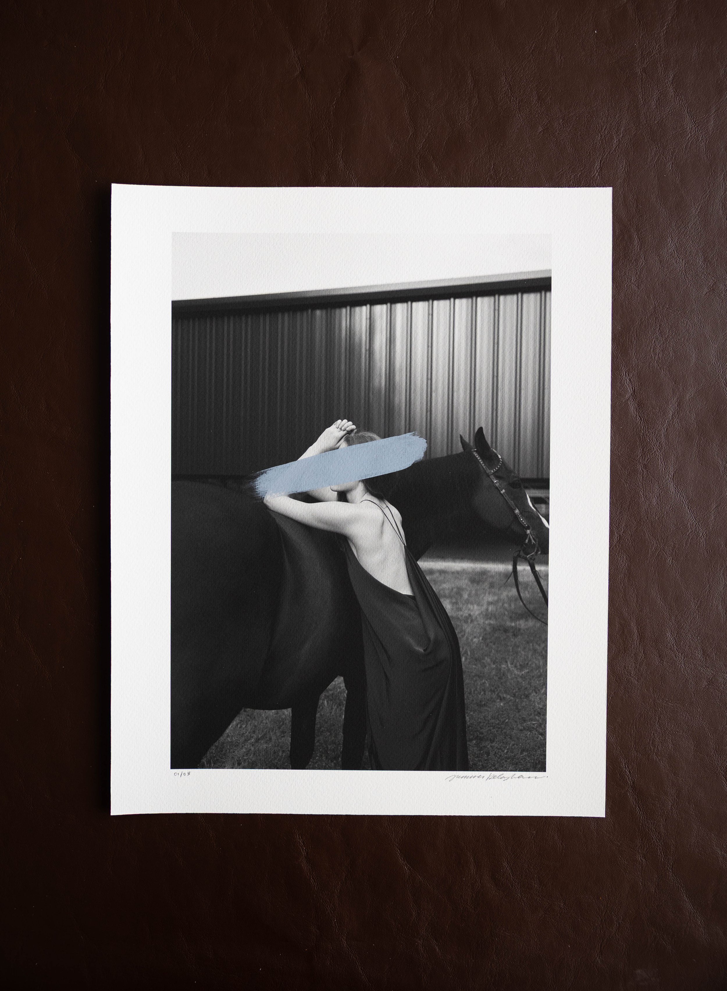 BLUE 01 Hand Painted Fine Photography Print | OUTLIER COLLECTION