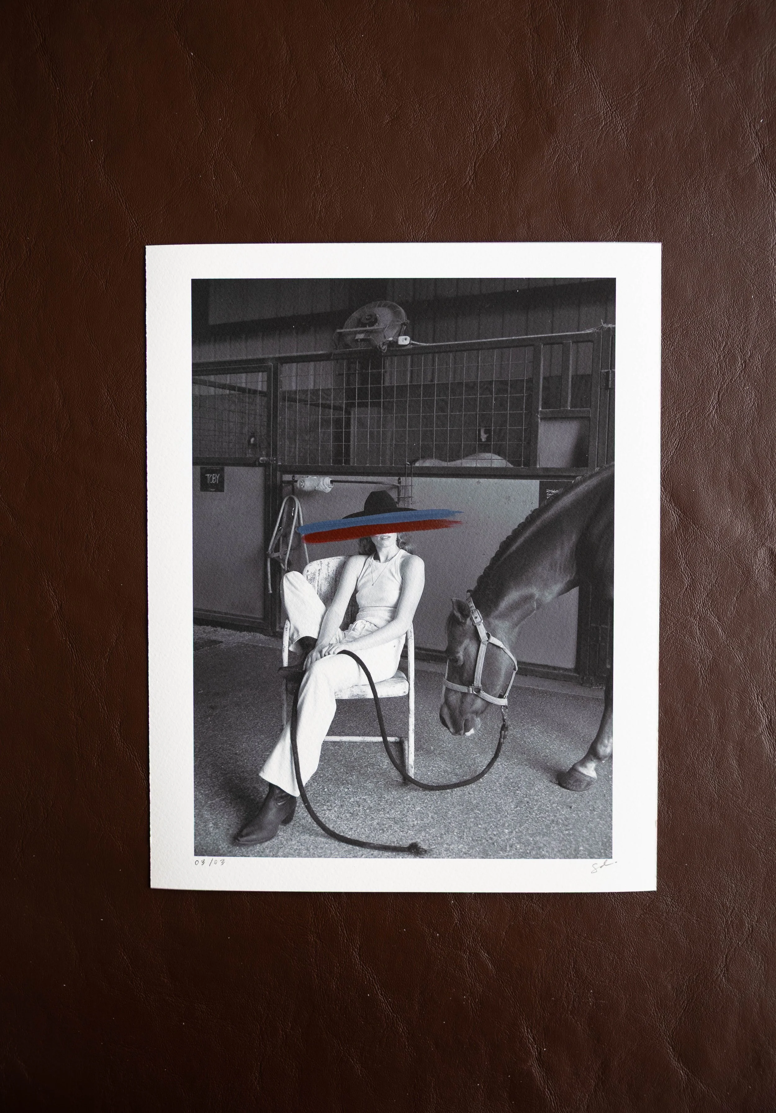 RED & BLUE 03 Hand Painted Fine Photography Print | OUTLIER COLLECTION
