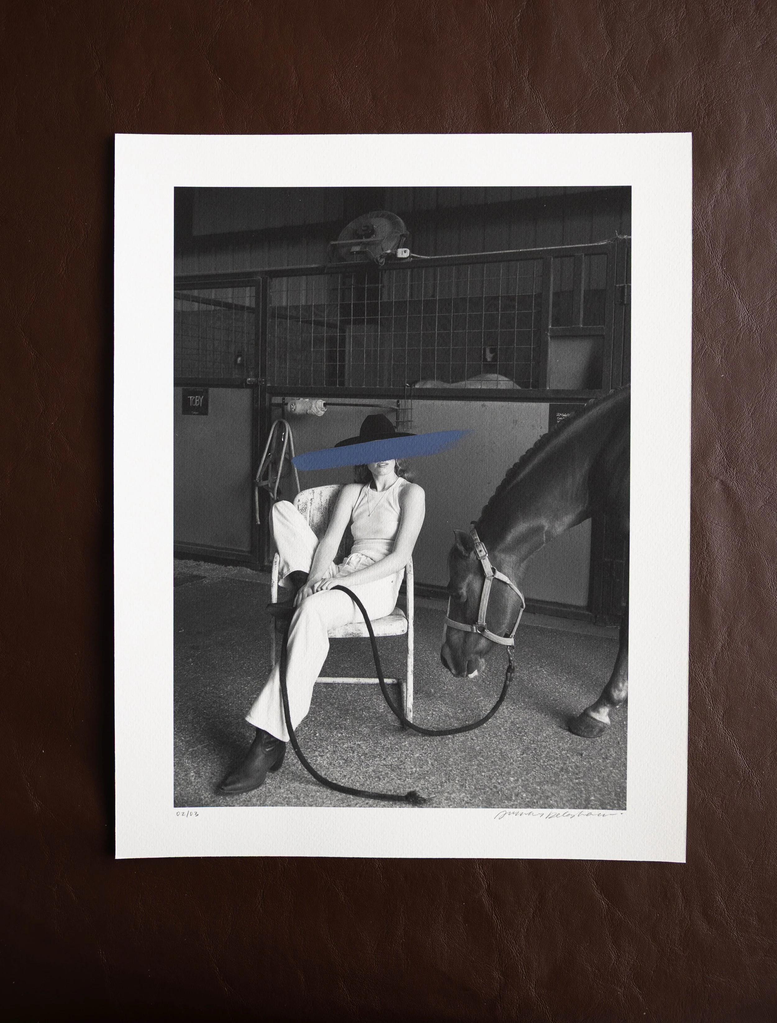 BLUE 02 Hand Painted Fine Photography Print | OUTLIER COLLECTION