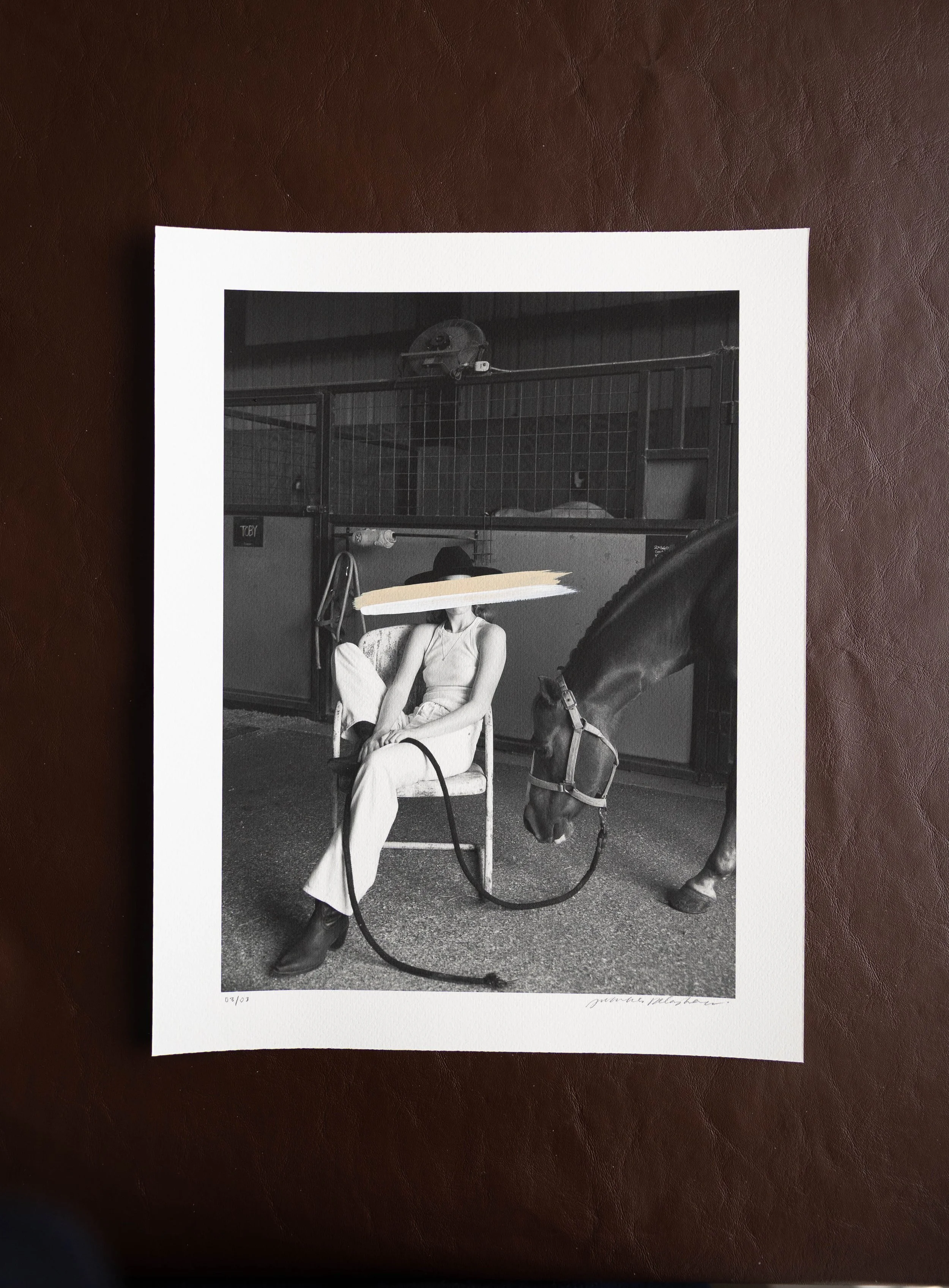 WHITE & SAND 03 Hand Painted Fine Photography Print | OUTLIER COLLECTION