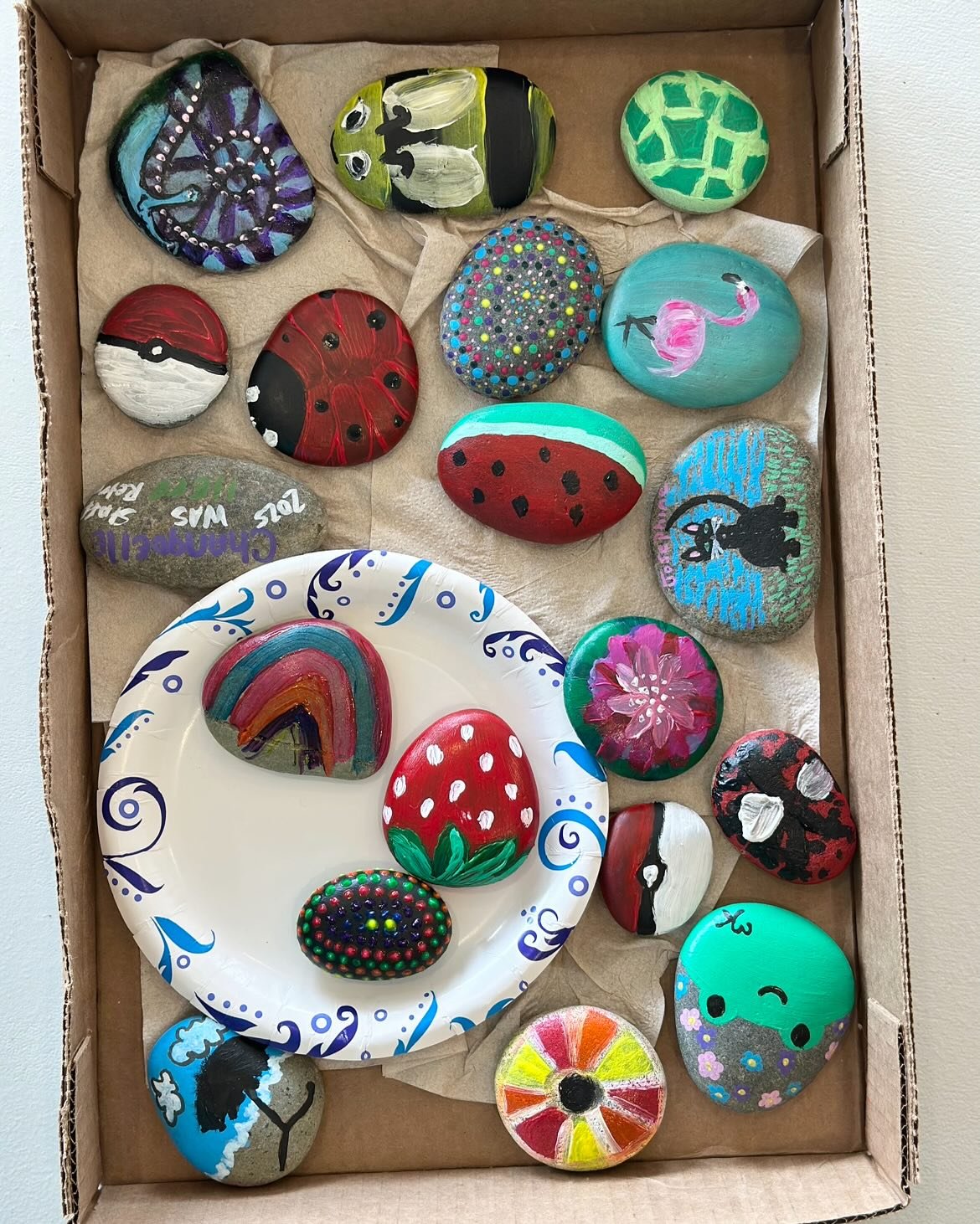 We proved on Friday that all ages love rock painting!