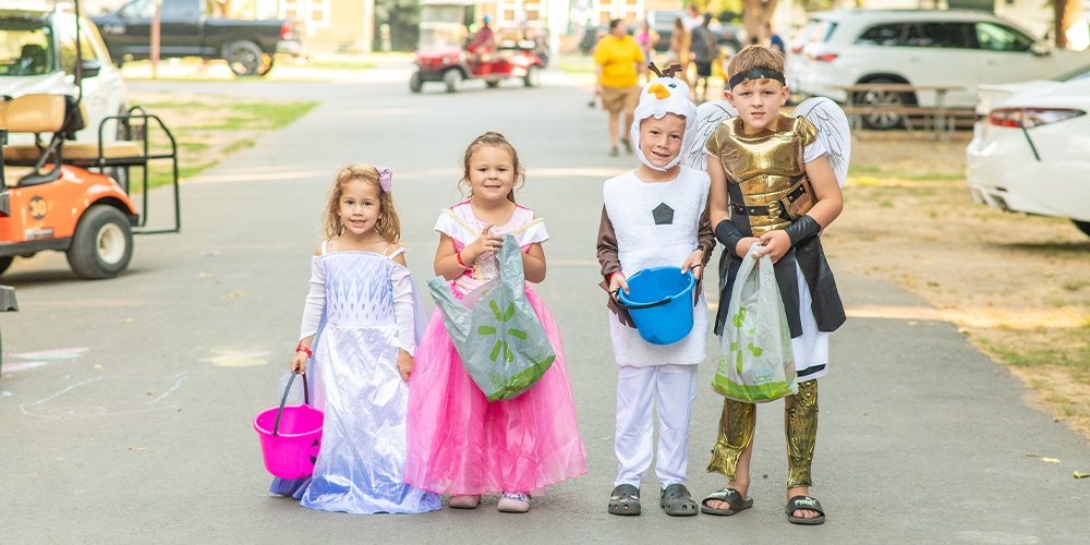 How to Camp During a Halloween Weekend and Still Trick-or-Treat at Home!
