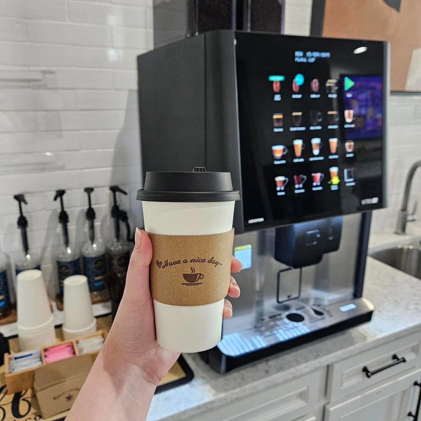 ❄️On chilly mornings like this, a warm pick-me-up is a must! ☕️Our coffee station is freshly stocked and ready to keep you cozy.
🚧 Please pardon the breeze &mdash; our front door is currently under construction as we welcome a fresh new look!
✅ The 
