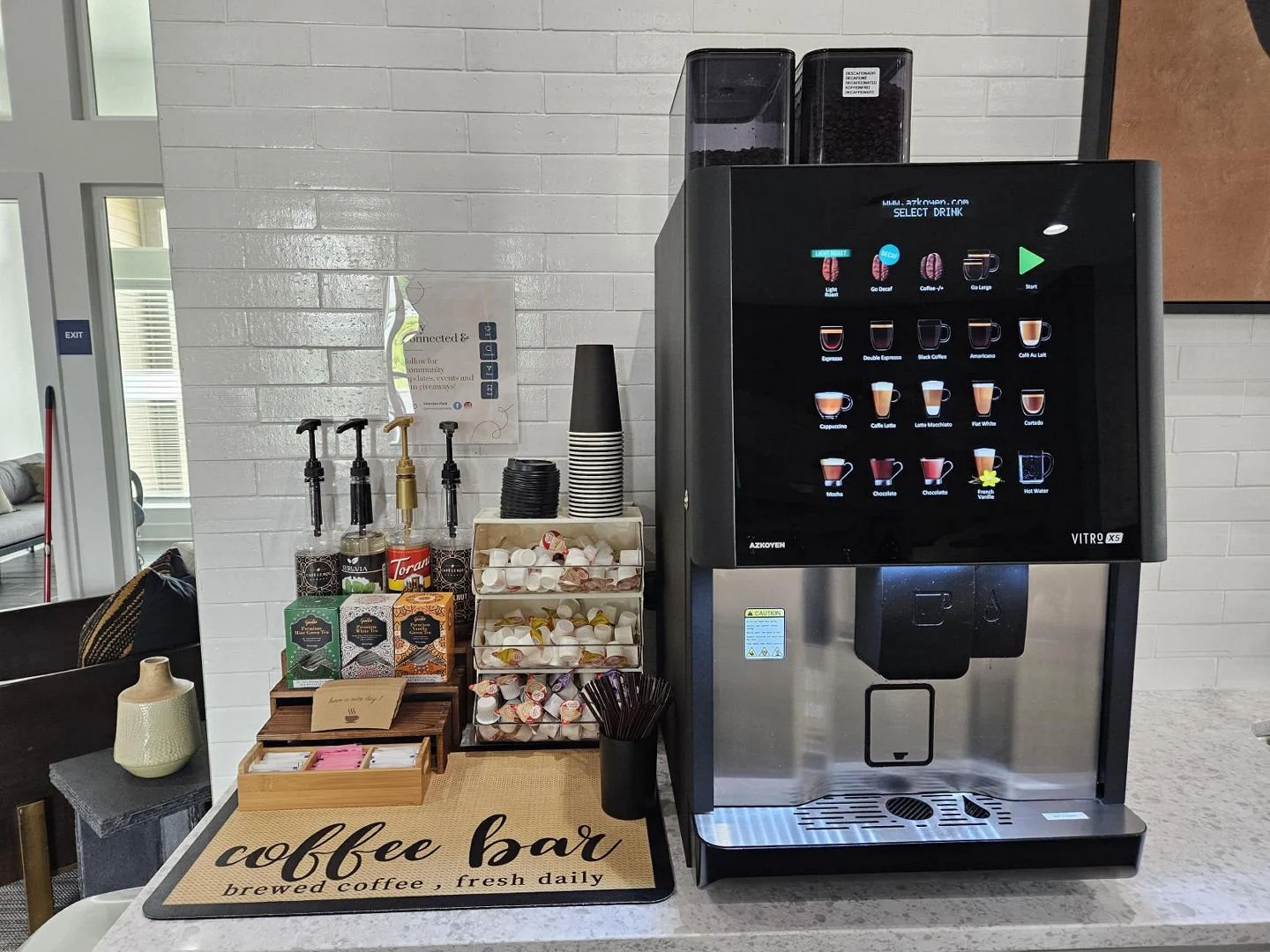 The coffee station got a little makeover 💫
Fresh setup ✔️
Coffee ✔️
NEW tea options ✔️

🍵Because every great day starts with a good drink. Stop by and enjoy the upgrade!

#GlowUp #CoffeeLovers #TeaLovers #WorkspaceVibes #EmersonPark #WestervilleOhi