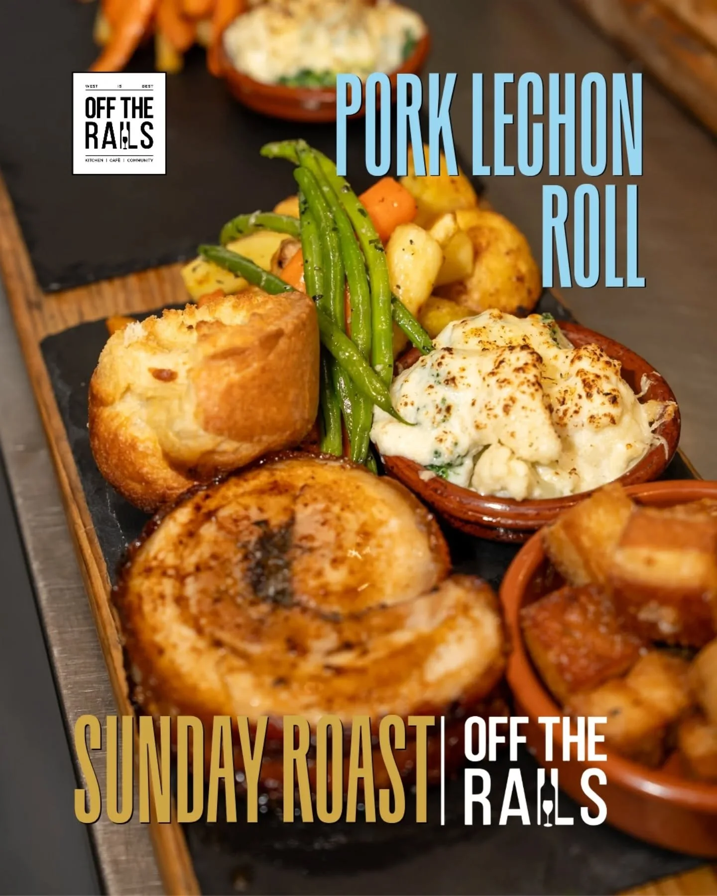 🥂 Sunday&rsquo;s calling, and she brought the crackle!
Our Pork Belly Lechon Roll is the stuff roast dreams are made of &mdash; golden crackling, juicy pork belly, rich gravy and all the trimmings that make Sundays worth showing up for. 🤤🔥

Go big
