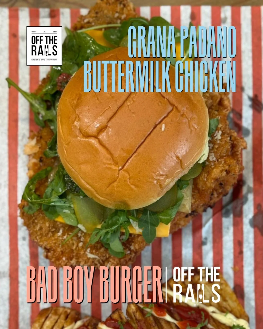 Crispy. Creamy. Downright dreamy. 🤤
Our Grana Padano Buttermilk Chicken Burger brings golden fried chicken, silky Grana Padano cheese and a touch of autumn indulgence &mdash; it&rsquo;s the classy Bad Boy of the season. 🍂🍔

Everybody loves a Bad B