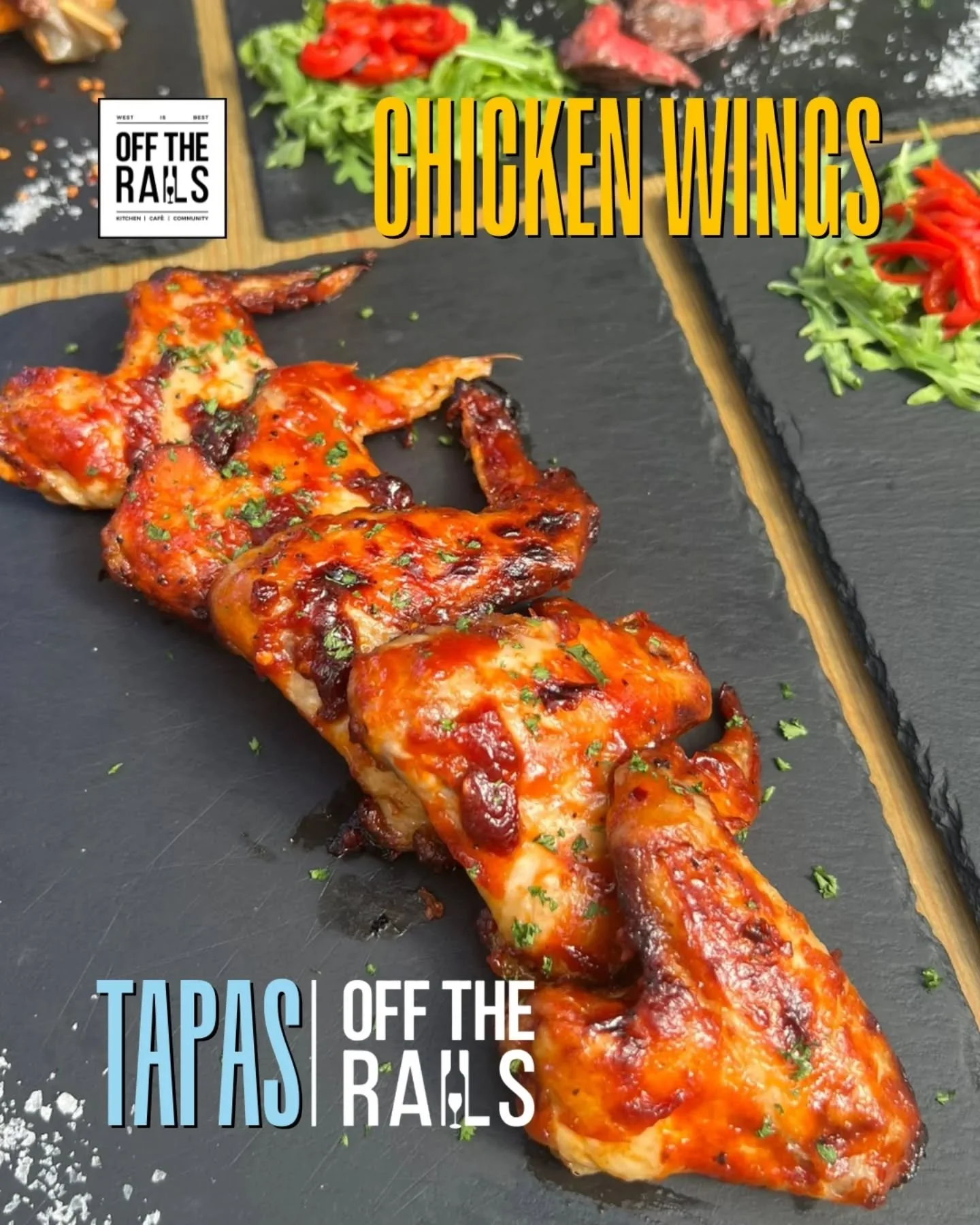 🔥 Wings that don&rsquo;t mess about.
Oven-roasted, sweet-chilli glazed, hit with garlic and a whisper of sesame oil&hellip; these bad boys are sticky, saucy, and seriously addictive. 🍗✨

Treat yourself &mdash; you&rsquo;ve earned it.
Served 5PM &nd
