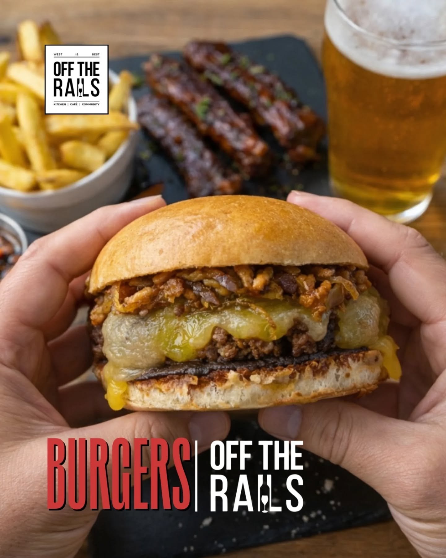 You said &ldquo;I&rsquo;ll just have something small&rdquo;&hellip;
Then this 100% Jersey beef Bad Boy landed.

Juicy local beef, melting cheese, filthy toppings &mdash; ribs on the side, fries within reach, beer ready for duty.

No regrets. No shari