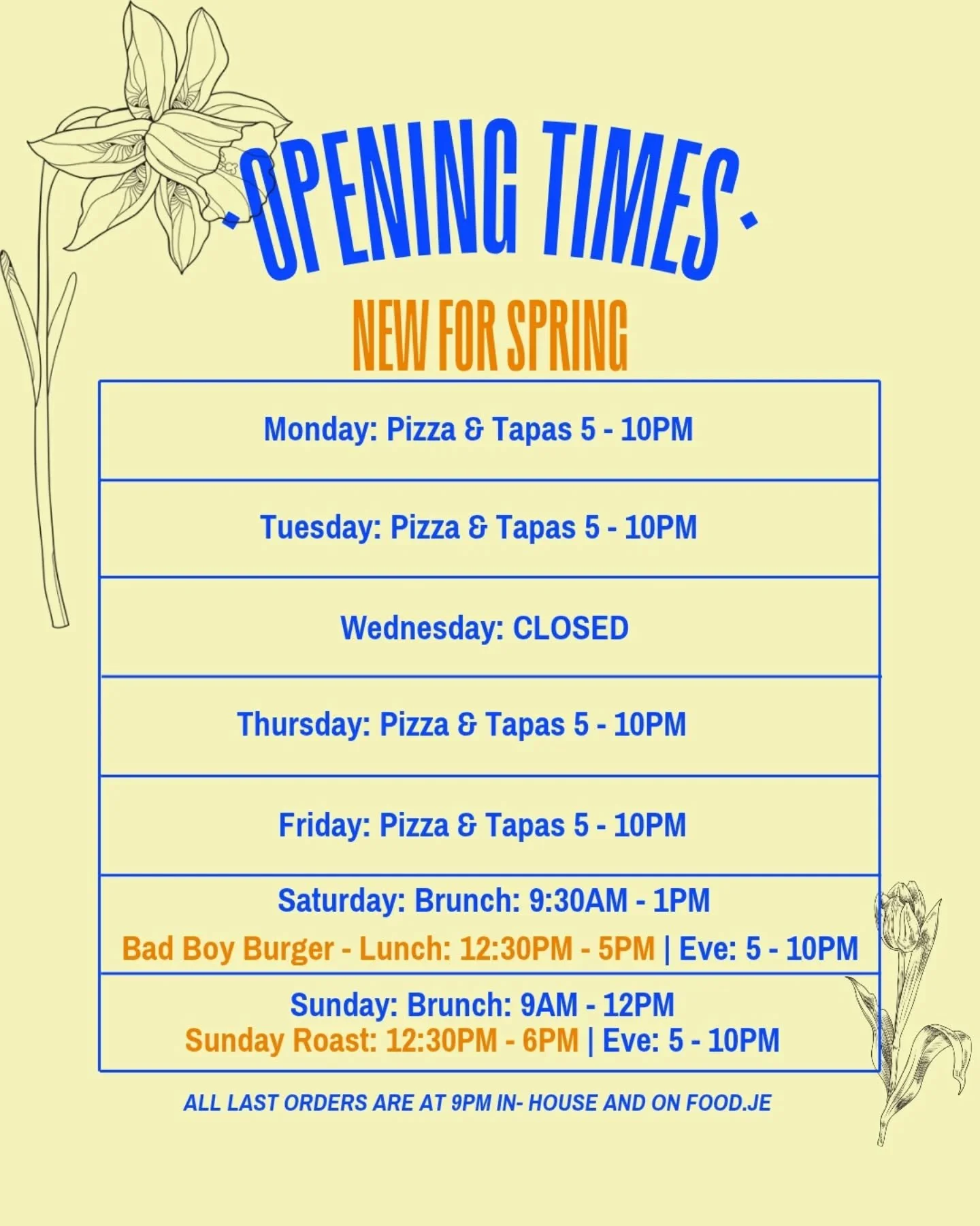 You asked&hellip; we listened.

We&rsquo;re now firing up the mighty Bad Boy Burger for Saturday lunch at Off The Rails from 12:30&ndash;5pm. Eat in, takeaway, or delivery &mdash; however you like it.

And because you clearly love a roast as much as 