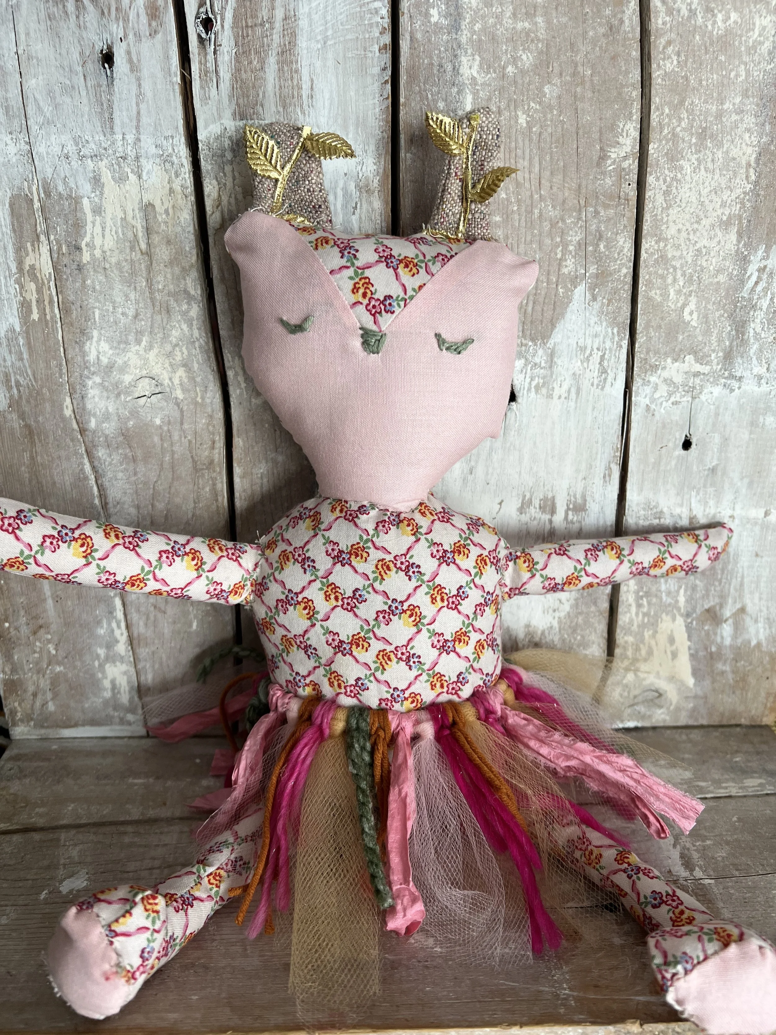 Seraphina Deer Plush Original Art Doll