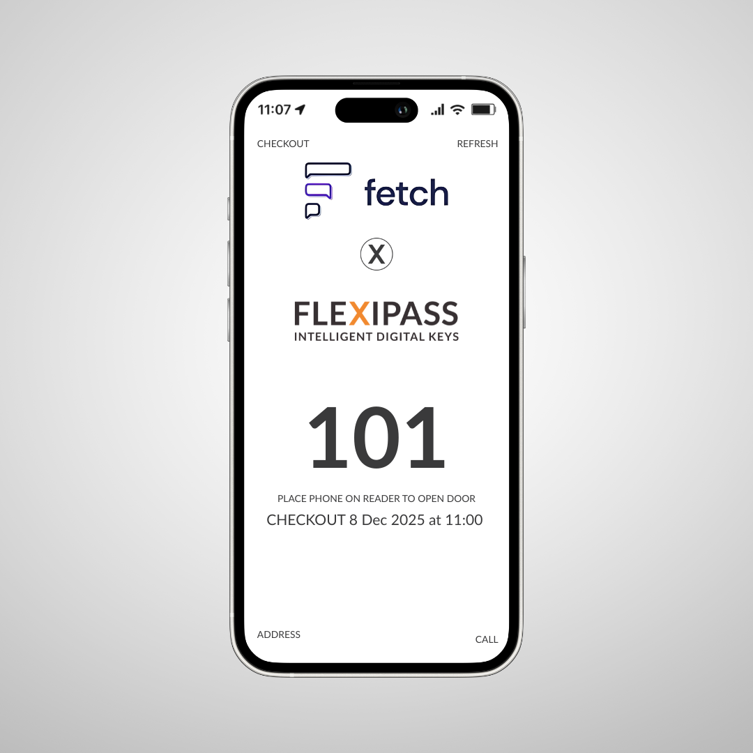 HeyFetch Guest Communication Integration with FLEXIPASS