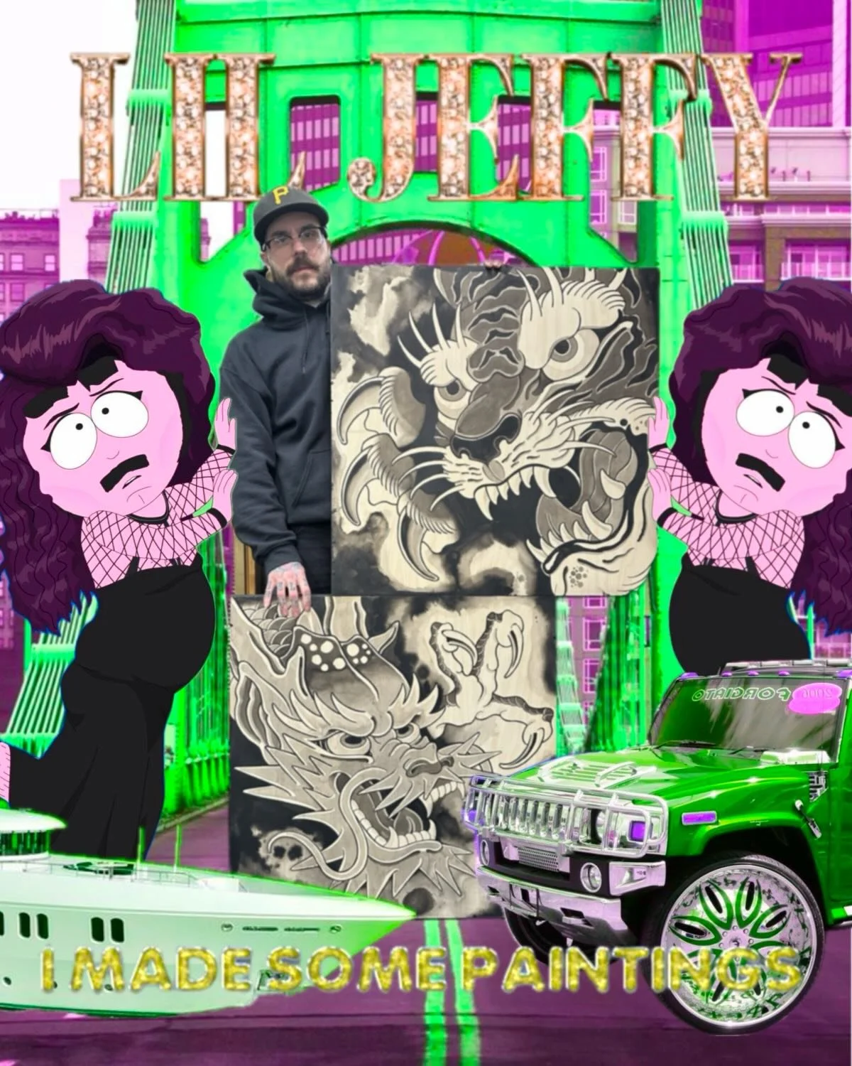 Finished up these panels last week. Missed doing stuff at this scale and looking forward to doing more! I&rsquo;m selling these as a pair. Serious inquiries DM me!

#neotraditional #illustration #pittsburgh #tattooflash #drawing