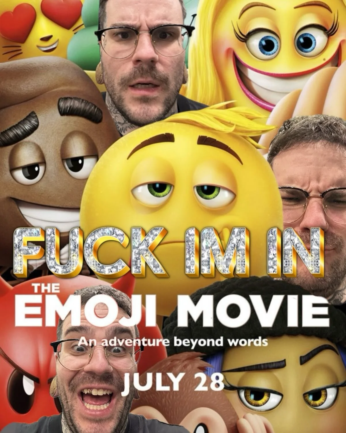 Messed up and signed a contract with Sony. Now I&rsquo;m legally obligated to promote the 2017 feature film &ldquo;The Emoji Movie&rdquo; if I&rsquo;m ever going to see my kids again. Please get my flash, TJ Miller keeps wanting to hang out and I can