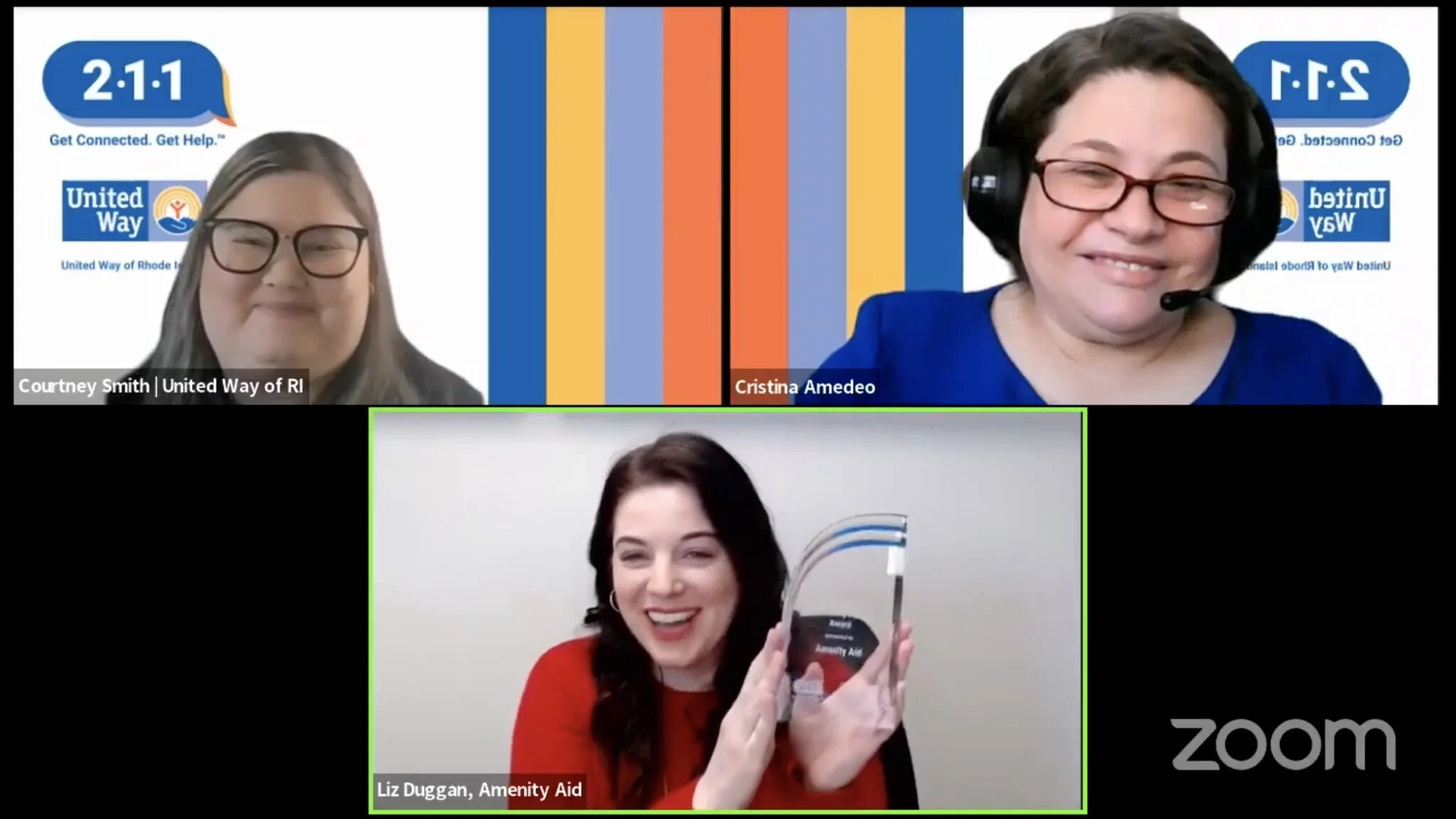 Amenity Aid honored with 211 award