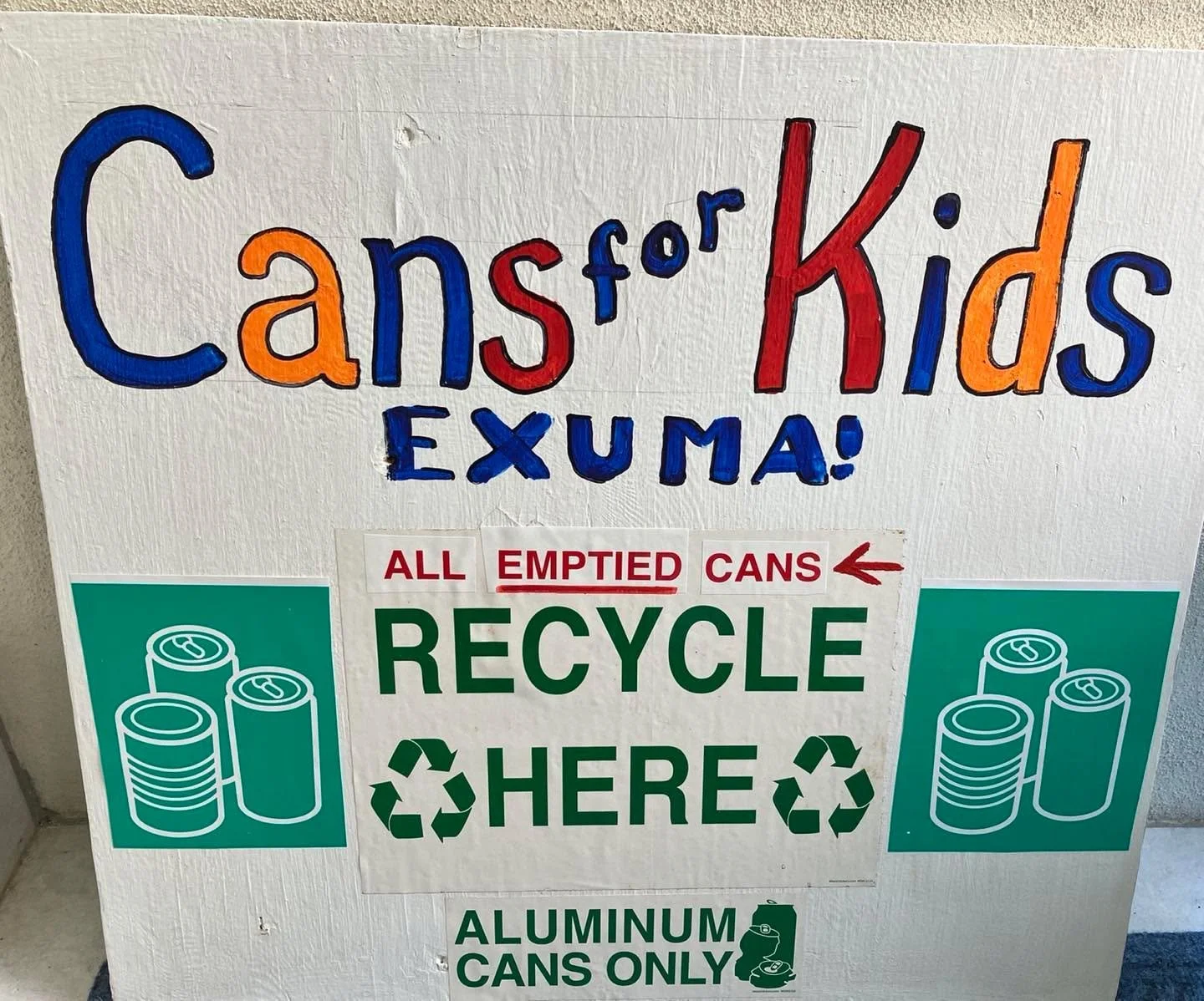 If you are going to the Music and Heritage Festival, look for the sign to recycle your cans!!