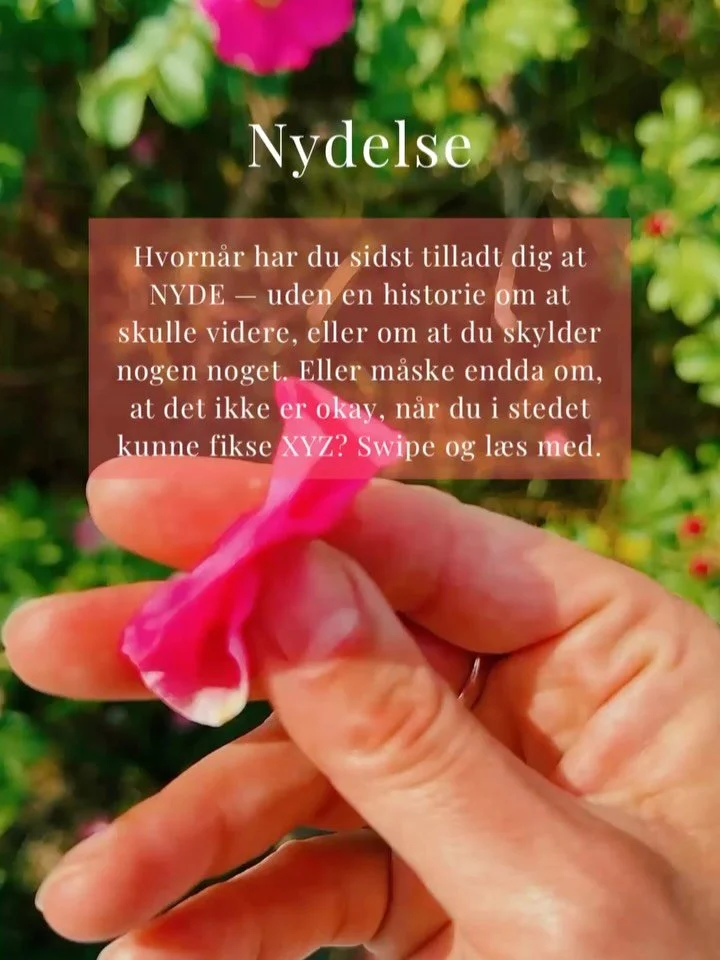 Nydelse er ikke bare nice to have, venner 
&mdash; men en gateway til livet. 🌹🍯🫦🍒

Med en baggrund som psykoterapeut og mass&oslash;r, og specialer indenfor intimitet, tantrisk embodiment og kundalini-arbejde, vil jeg elske at byde dig velkommen 