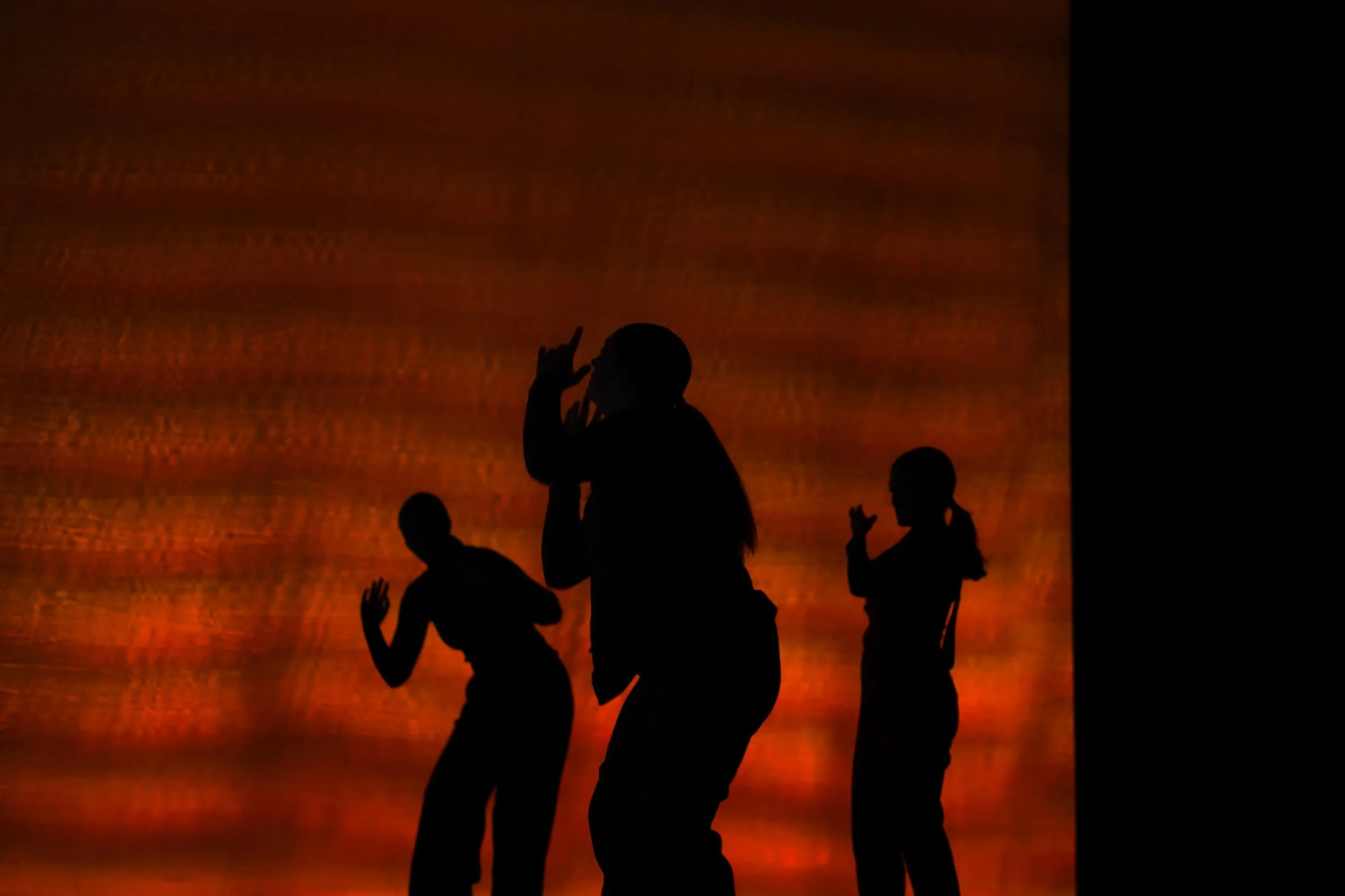 On Shattered Glass We Walk 01 Dancers 
Photo Credit Eli Borgs