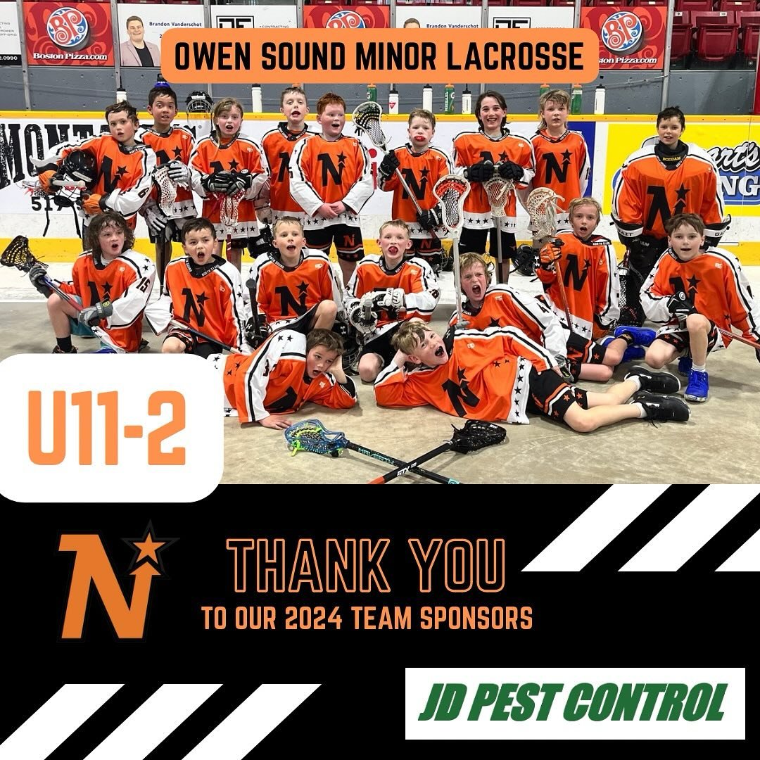 We are so lucky to have such wonderful Team Sponsors supporting our NorthStars players during the 2024 season. Up first in our sponsorship spotlight, JD Pest Control and their support of our 11-2 Box Team! 🥍