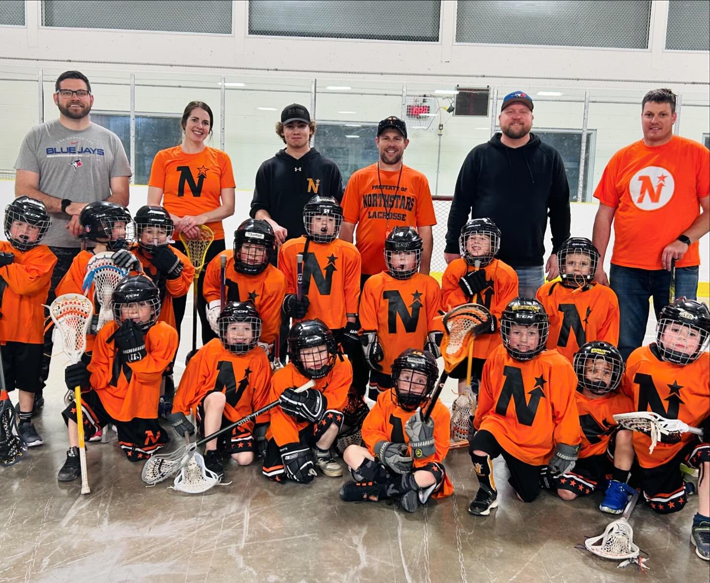 Our U7 Select had their first ever practice tonight together on the floor! These Northstars worked so hard and had some impressive lax skills out there 🥍⭐️