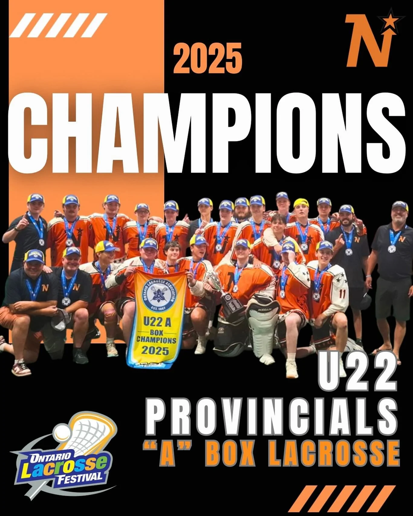 Congratulations to our U22 North Stars for winning the &ldquo;A&rdquo; Provincial Box Championship at the Ontario Lacrosse Festival! 🥇

#NorthStarsLacrosse