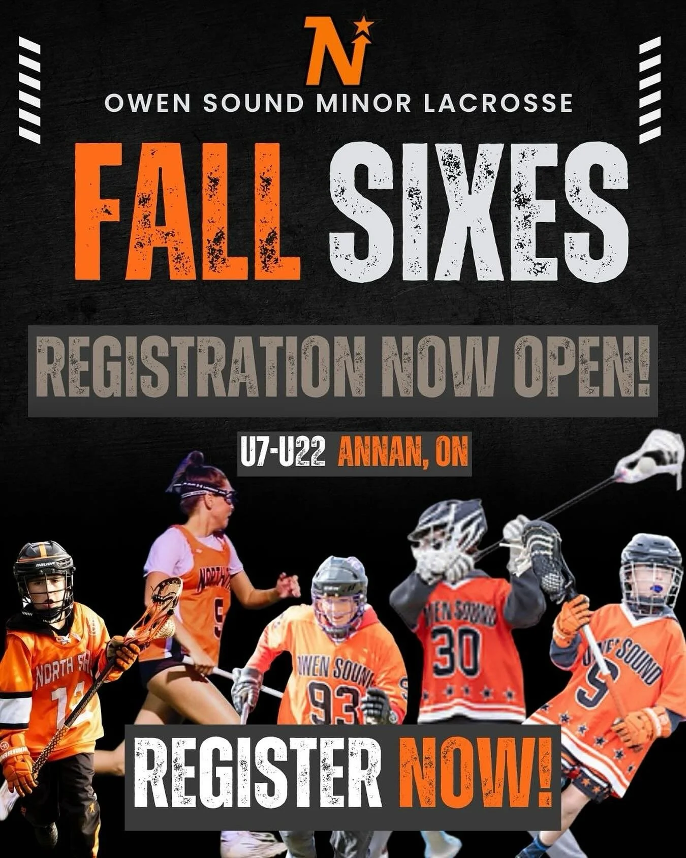Ready to experience the fastest game on two feet? Registration is now open for the OSML Fall  Sixes Lacrosse season!🥍

➡️ Sixes is a fun, fast-paced version of lacrosse with smaller teams and a condensed field, making it perfect for developing skill