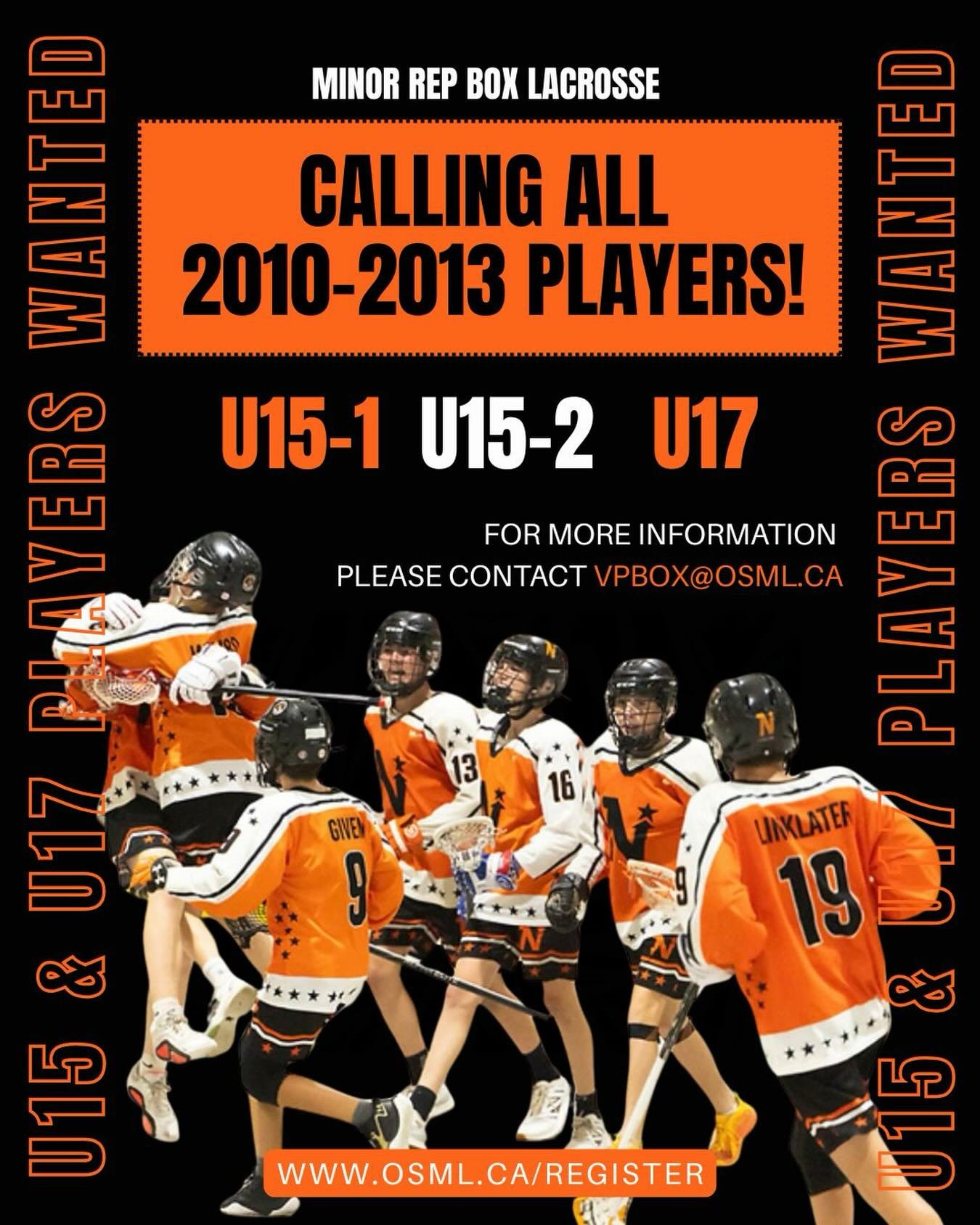 🚨 WE WANT YOU, NORTH STARS! 🚨

Calling all 2010&ndash;2013 players 🥍

U15-1 &bull; U15-2 &bull; U17

If you&rsquo;ve been thinking about playing Rep Box&hellip; this is your sign.

Tryouts begin the first week of March at the Desboro Arena.

Now i