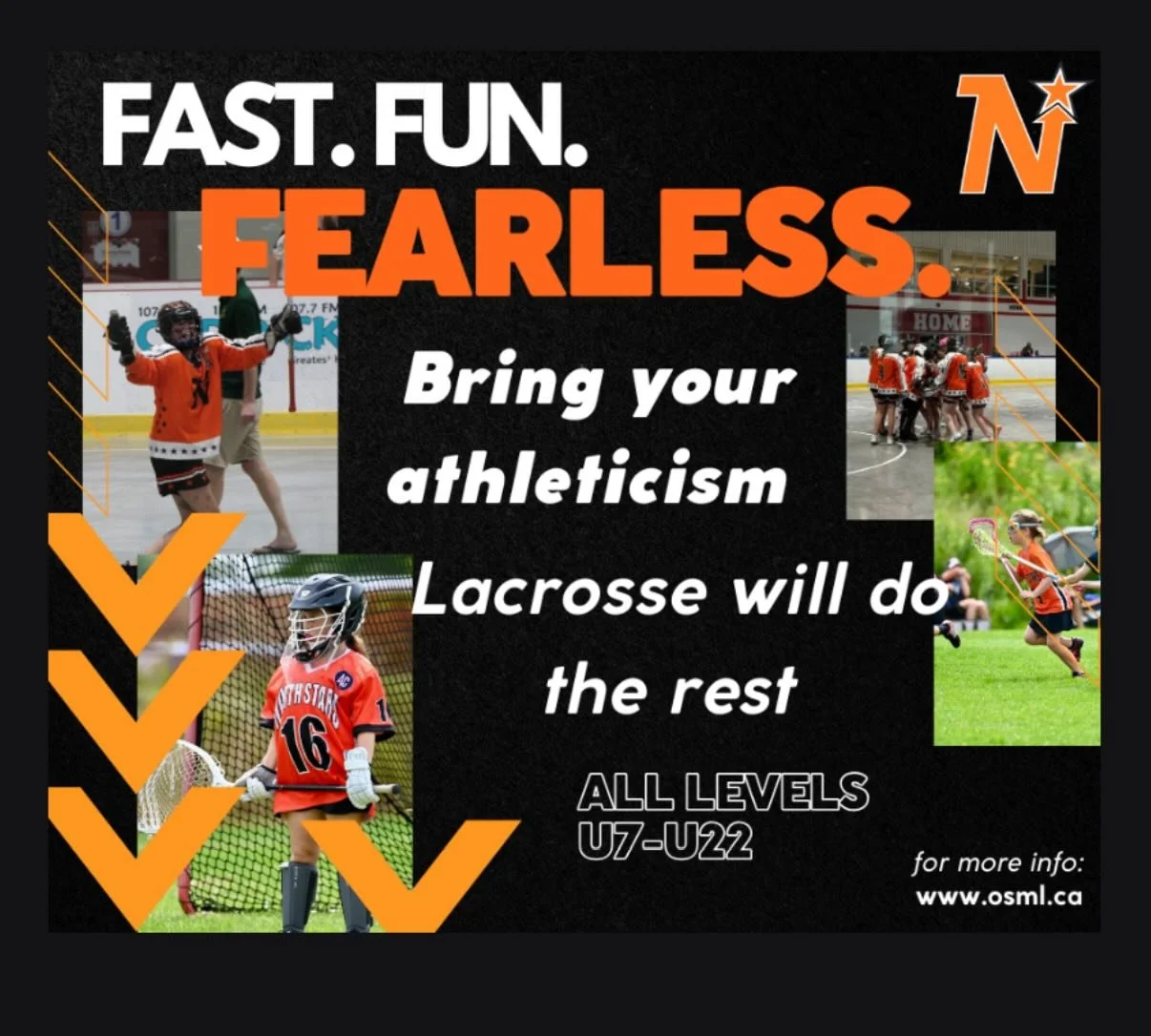 Girls lacrosse is FAST. FUN. FEARLESS. 💥
Open to all levels, U7&ndash;U22 &mdash; whether you&rsquo;re brand new to the game or looking to build on your skills.

If you have athletes who love to run, compete, and be part of a strong team environment