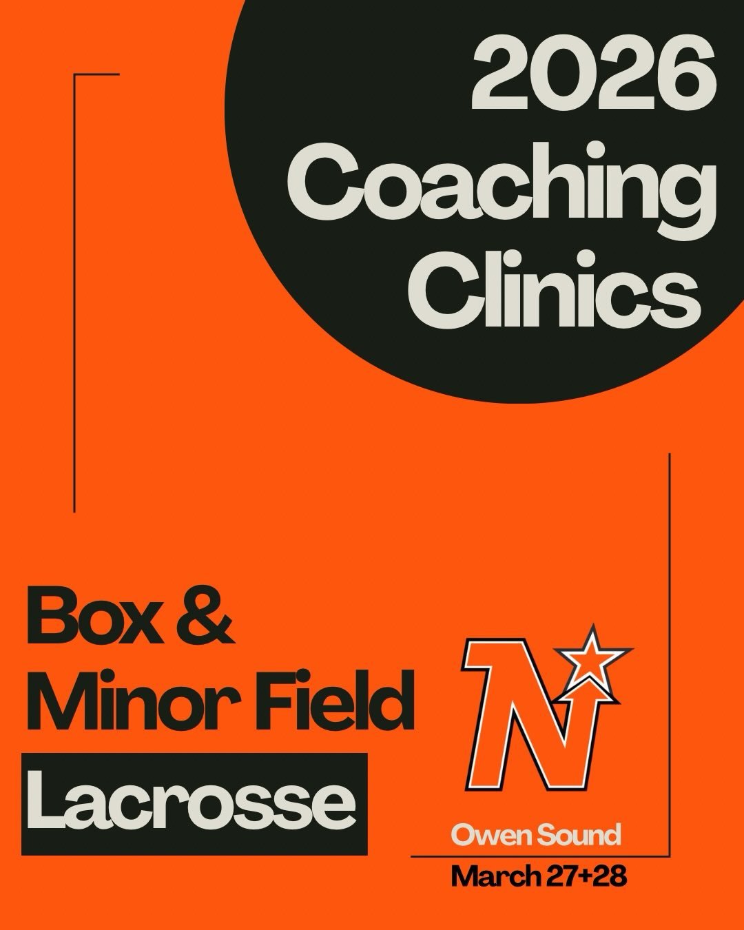 Calling All Coaches! 🥍

Box and Minor Field Coaching clinics for the 2026 season are coming up in Owen Sound! Whether you&rsquo;re new to coaching or returning to the bench, this is a great opportunity to get certified and ready for the season.

Com