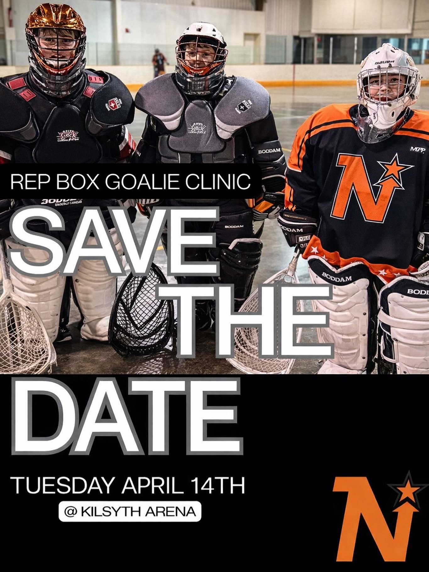 🥍🥅 REP BOX GOALIES 🥅🥍

Get more out of your game.

Connect with your coaches to firm up your spot for the upcoming goalie clinic &mdash; don&rsquo;t miss out on your chance to get more reps and training.

📅 Tuesday, April 14
📍 Kilsyth Arena

Ma