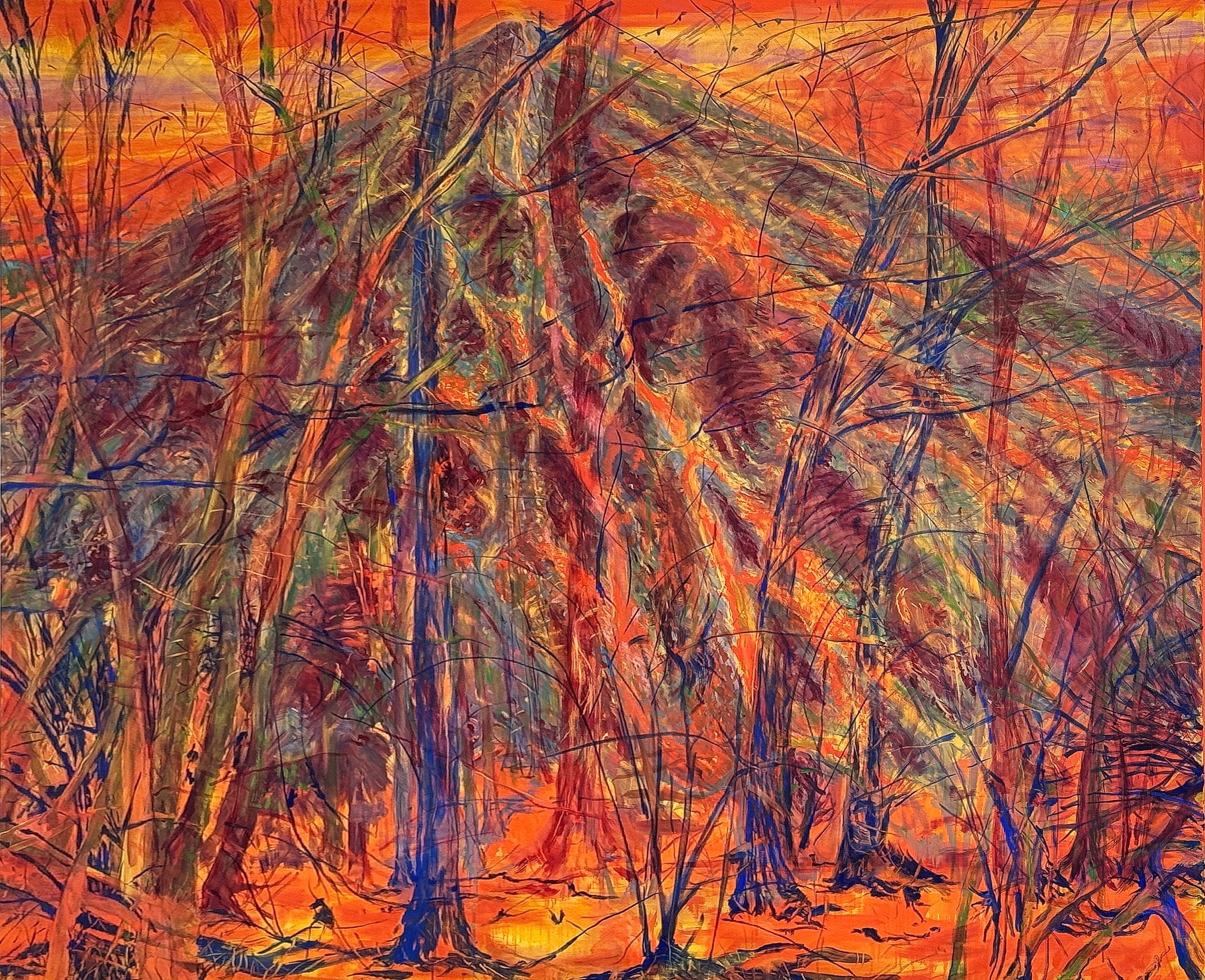 Terril 19792025, 2025, Acrylique et Huile sur toile, 192 x 236 cm