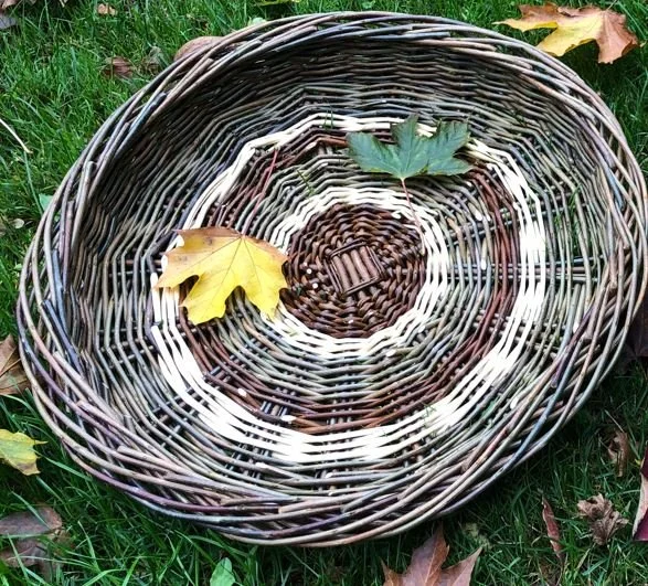Garden BBQ or party  willow tray