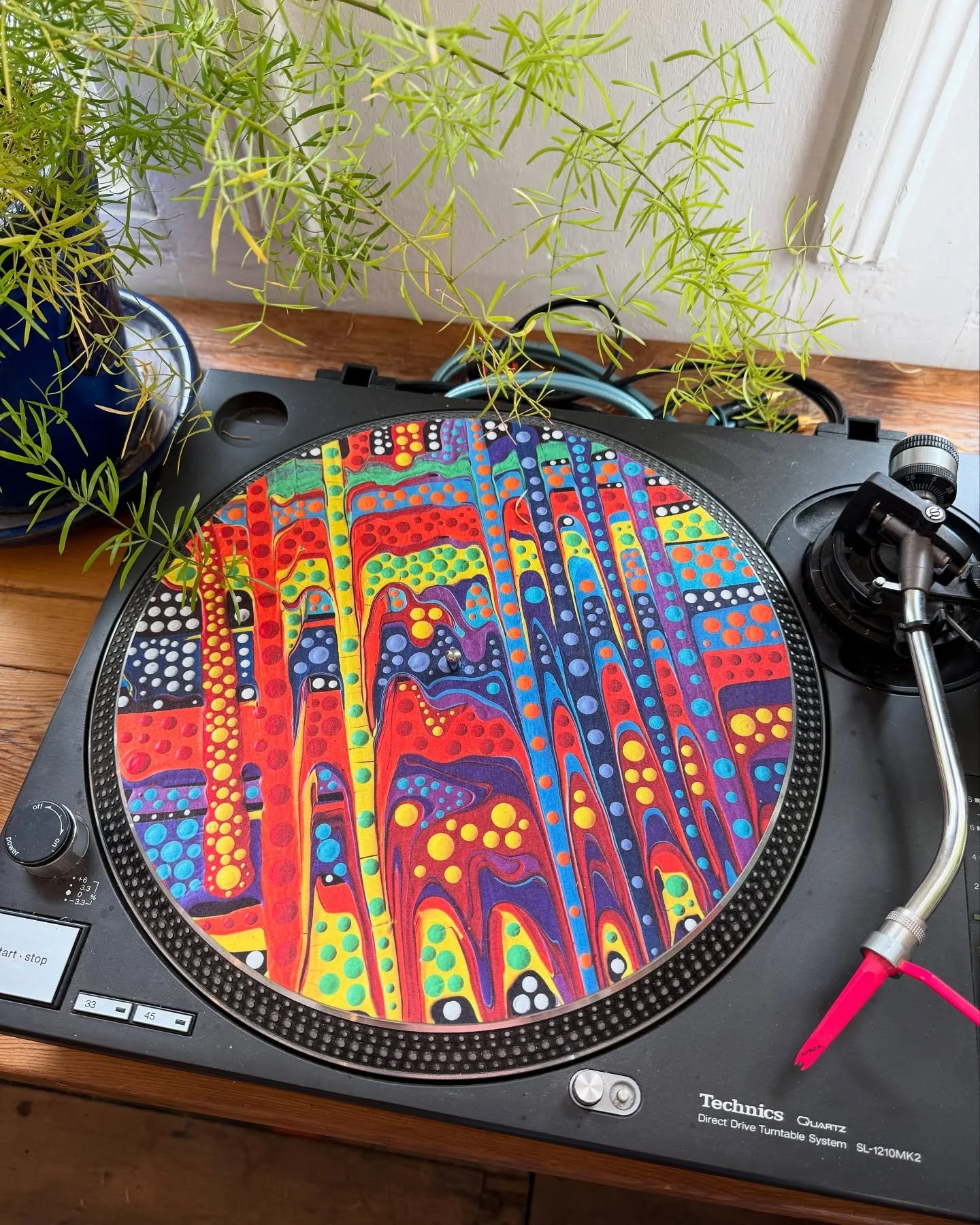 Had a test run of some slip mats made from my original artwork, I&rsquo;m very happy with them! 

Will be adding them to the website very soon! 

Let me know what you think 👀 

.
.
.
#slipmats #abstractart #dotart #dotwork #psychedelicart #textureda