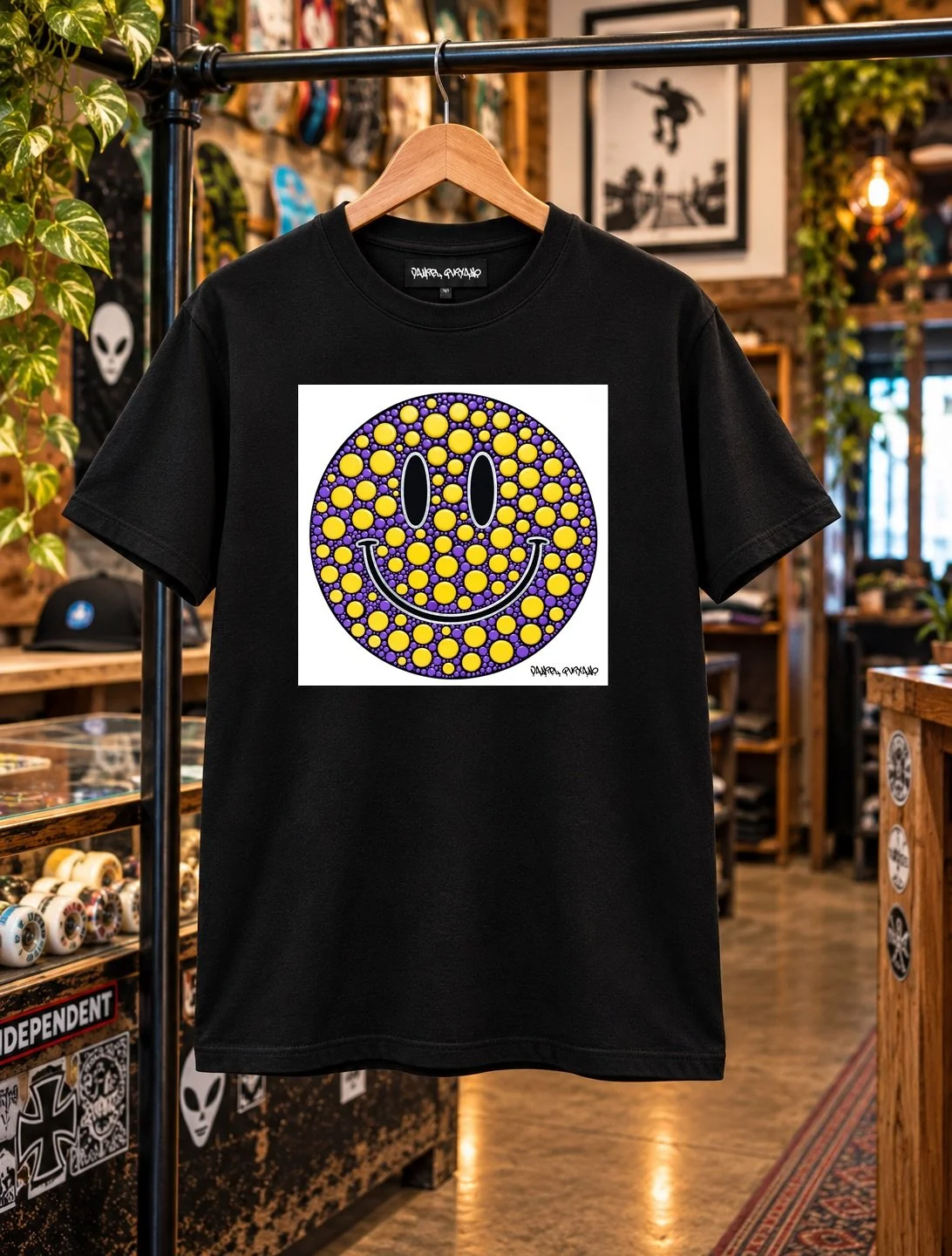 Here&rsquo;s 4 mock up T-Shirt designs that will be available soon.. Which design do you prefer? I think maybe Yellow and purple face on black T-shirt, but looking for other people&rsquo;s opinions before I go to print..🤔

If there&rsquo;s a clear w