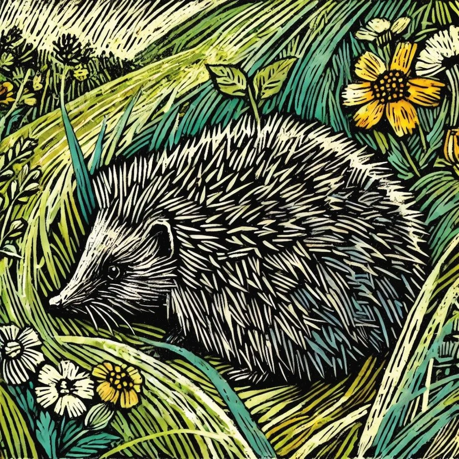 Coaster Hedgehog in Meadow A12