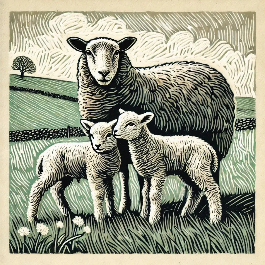 Coaster Ewe and Lambs A25