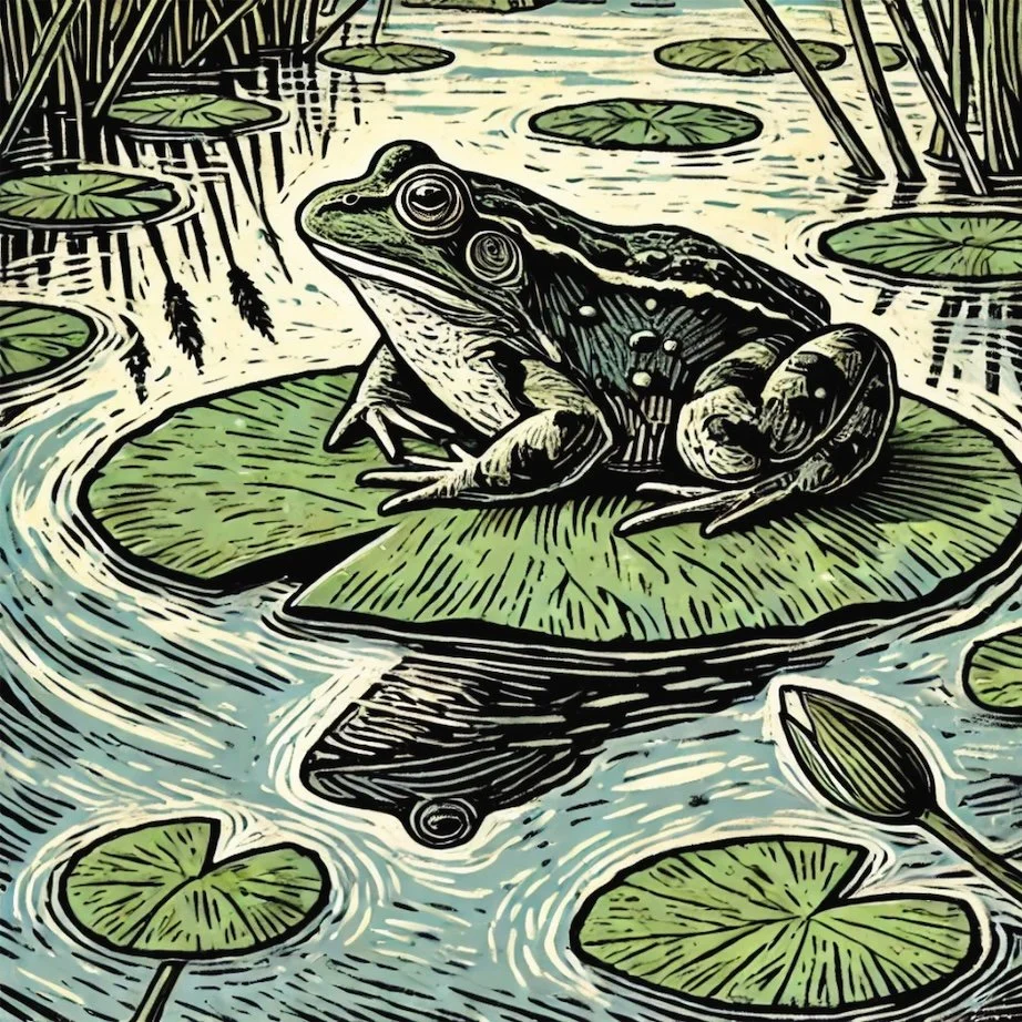Coaster Frog On Lilypad A22