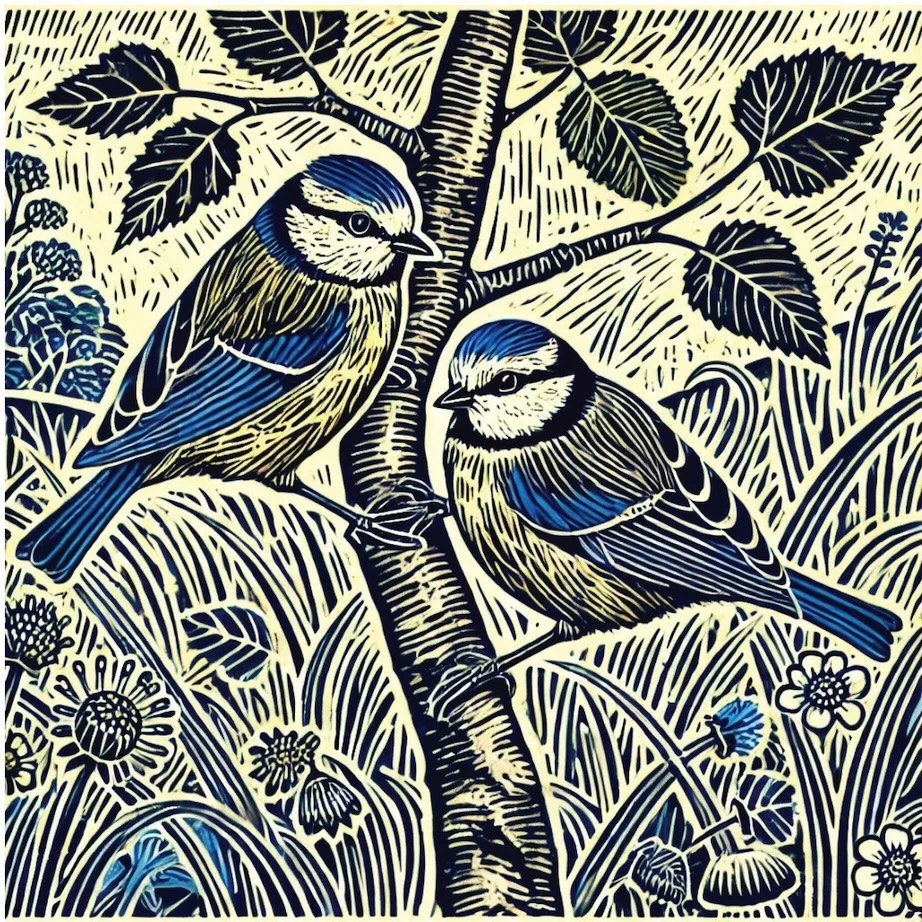 Coaster Blue Tit Branch B19