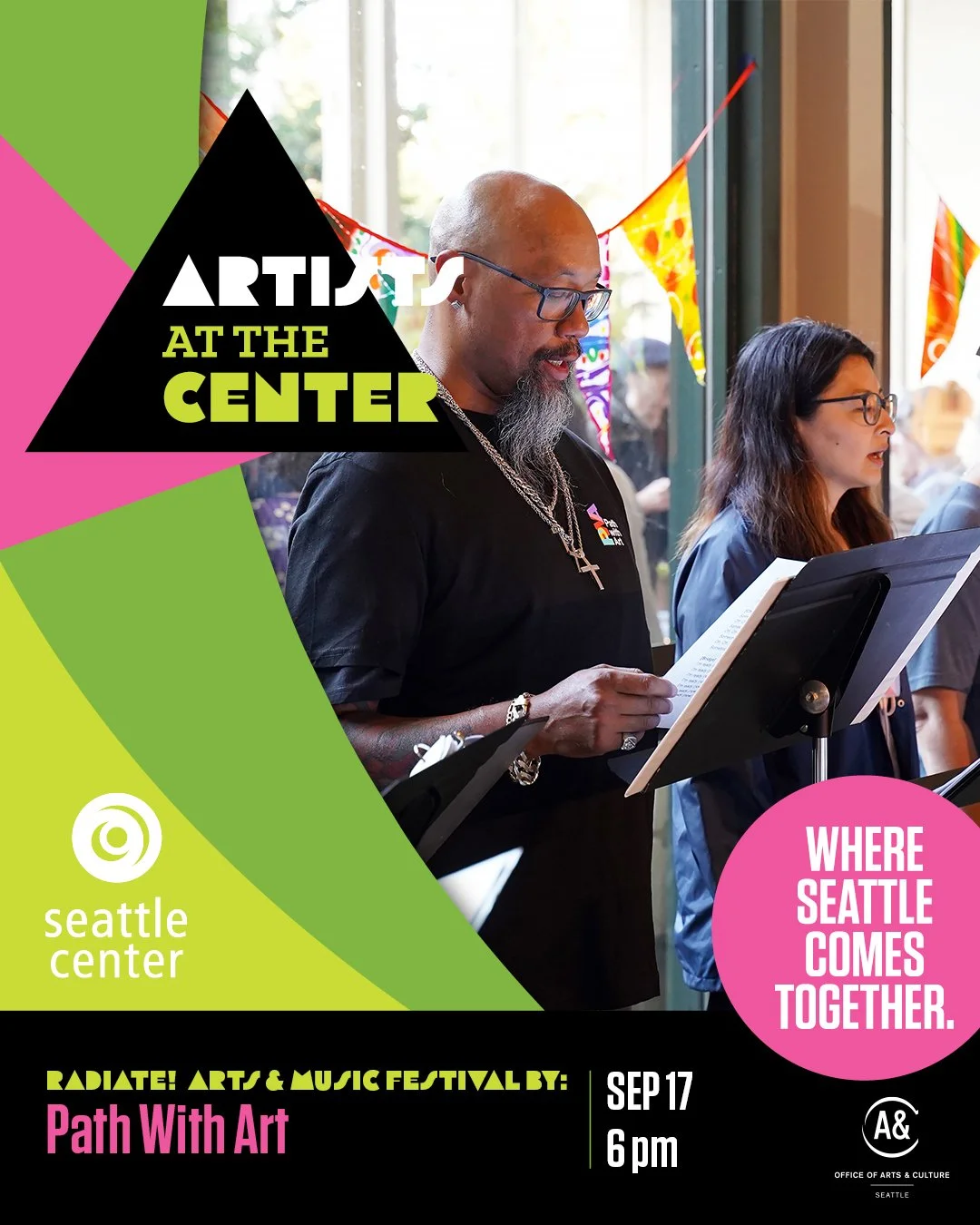 Today, #ArtistsAtTheCenter  presents Path With Art as they offer Radiate! 2026: Path with Art&rsquo;s annual arts + music festival.⁠
As the seasons change, we&rsquo;re transforming the Cornish Playhouse and courtyard into a luminous, interactive gath