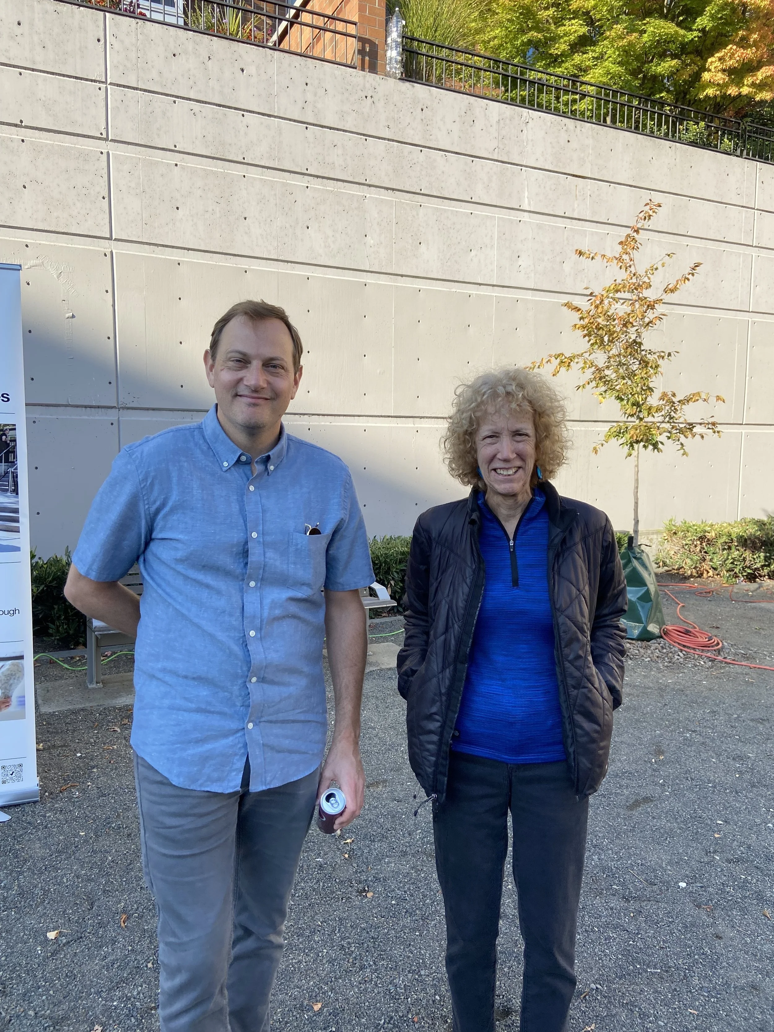 UACC board members Cyrus Despres and Alana Knaster, photo by UACC volunteer.