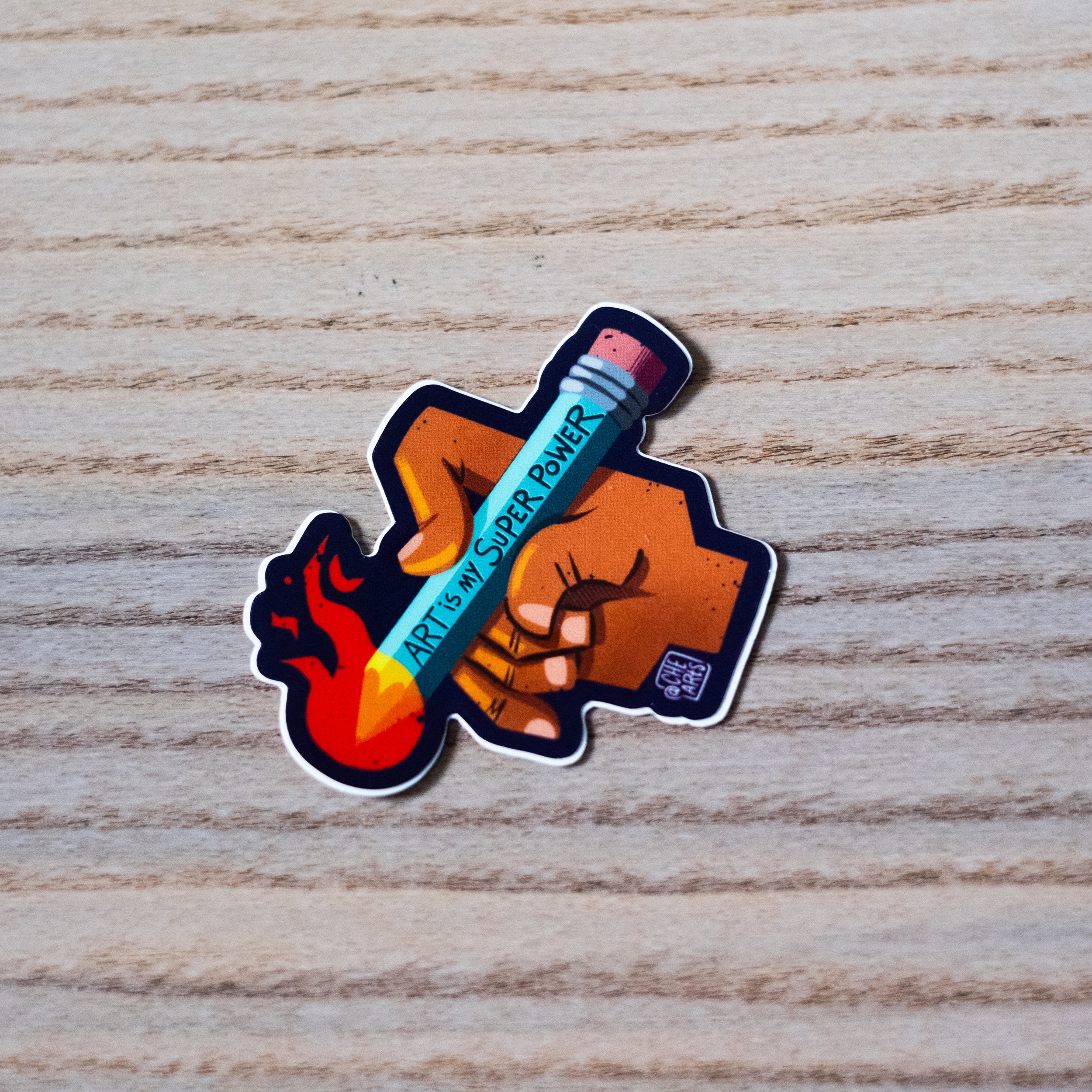 Sticker "Art is my Super power"