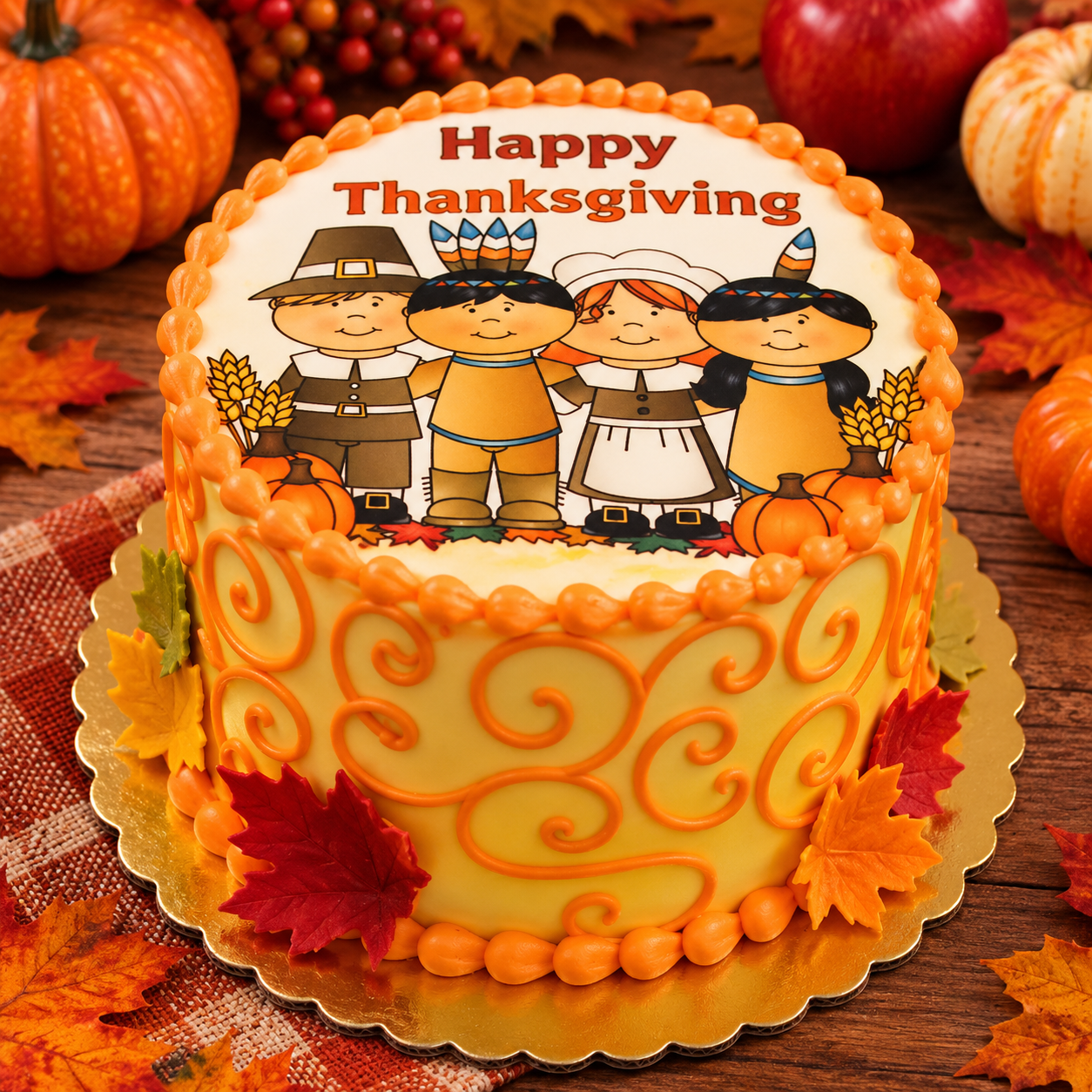 Washington Apple Almond Cake — 6-Inch & 9-Inch
Celebrate Thanksgiving with our Washington Apple Almond Cake, featuring moist apple and almond cake filled with apricot-infused meringue buttercream. This distinctive seasonal cake brings the flavors of 