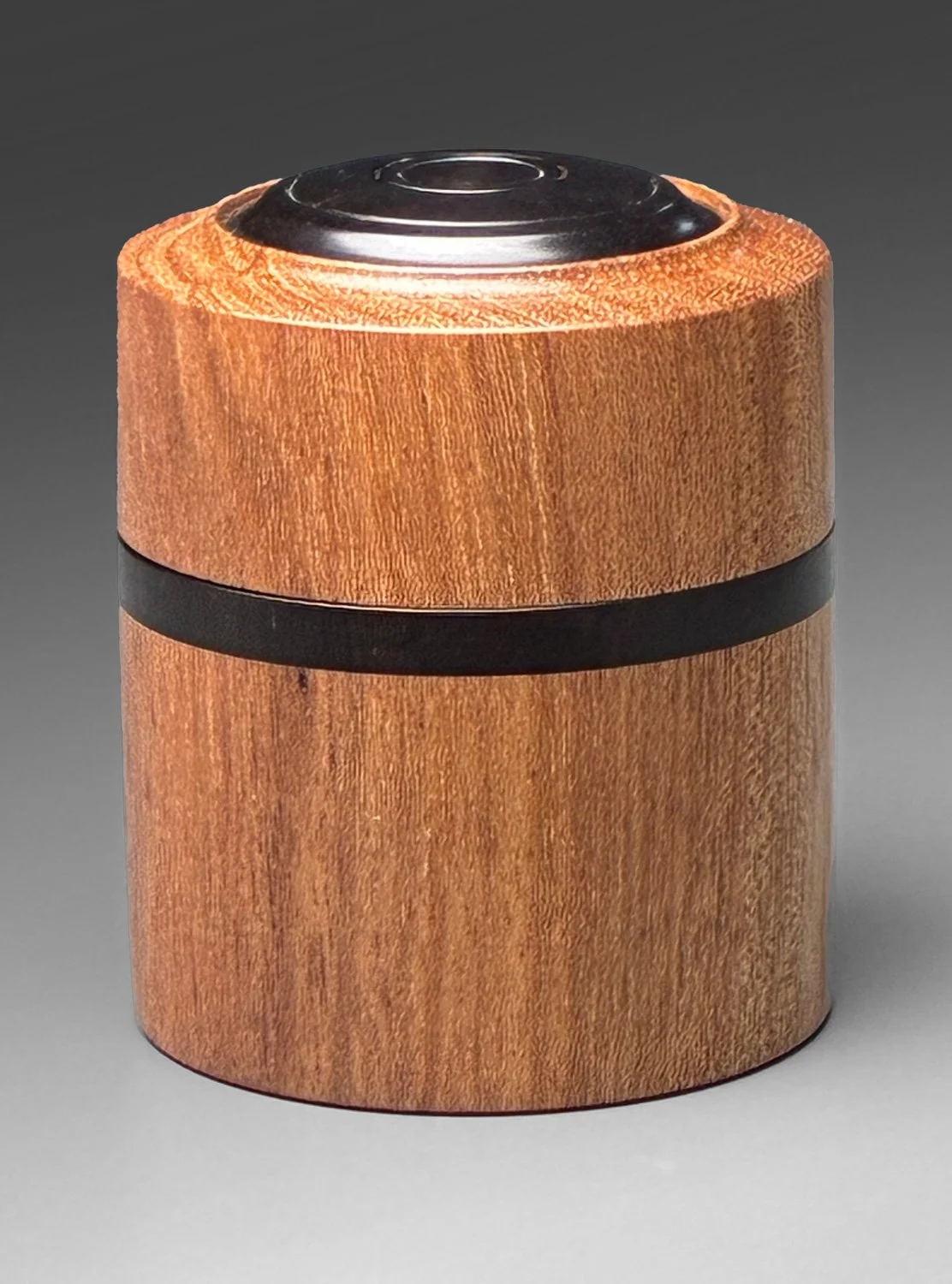Mystery wood, African Blackwood: 2.5" dia x 3" tall