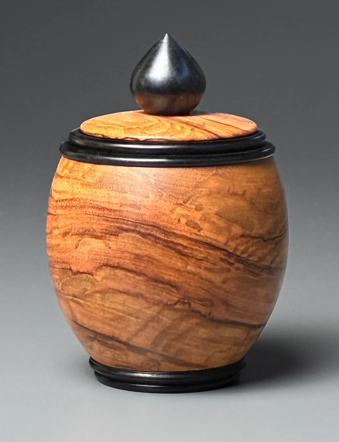 Olive, African Blackwood: 2.5" dia x 4" tall