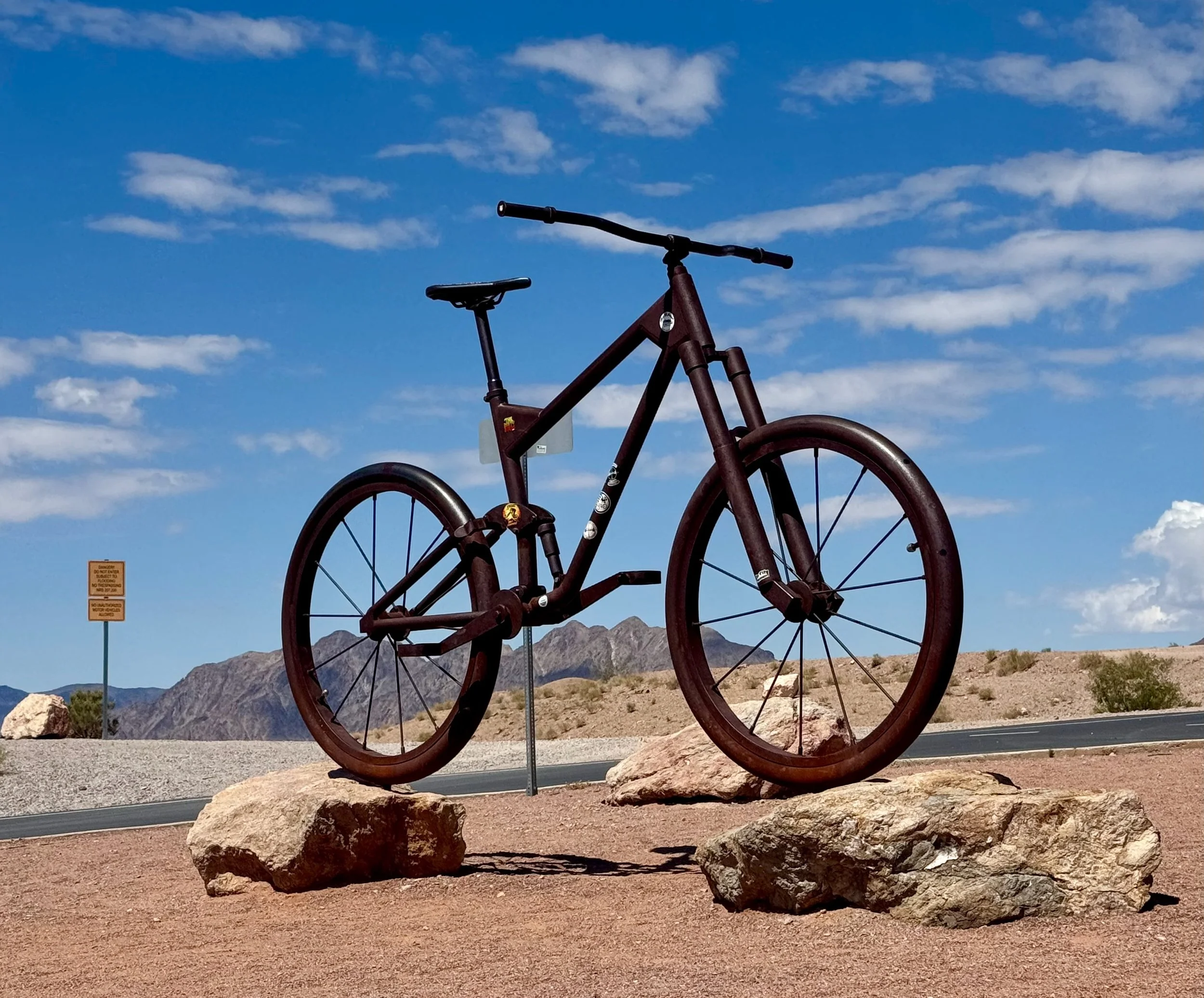 Bike sculpture, Boulder City, NV