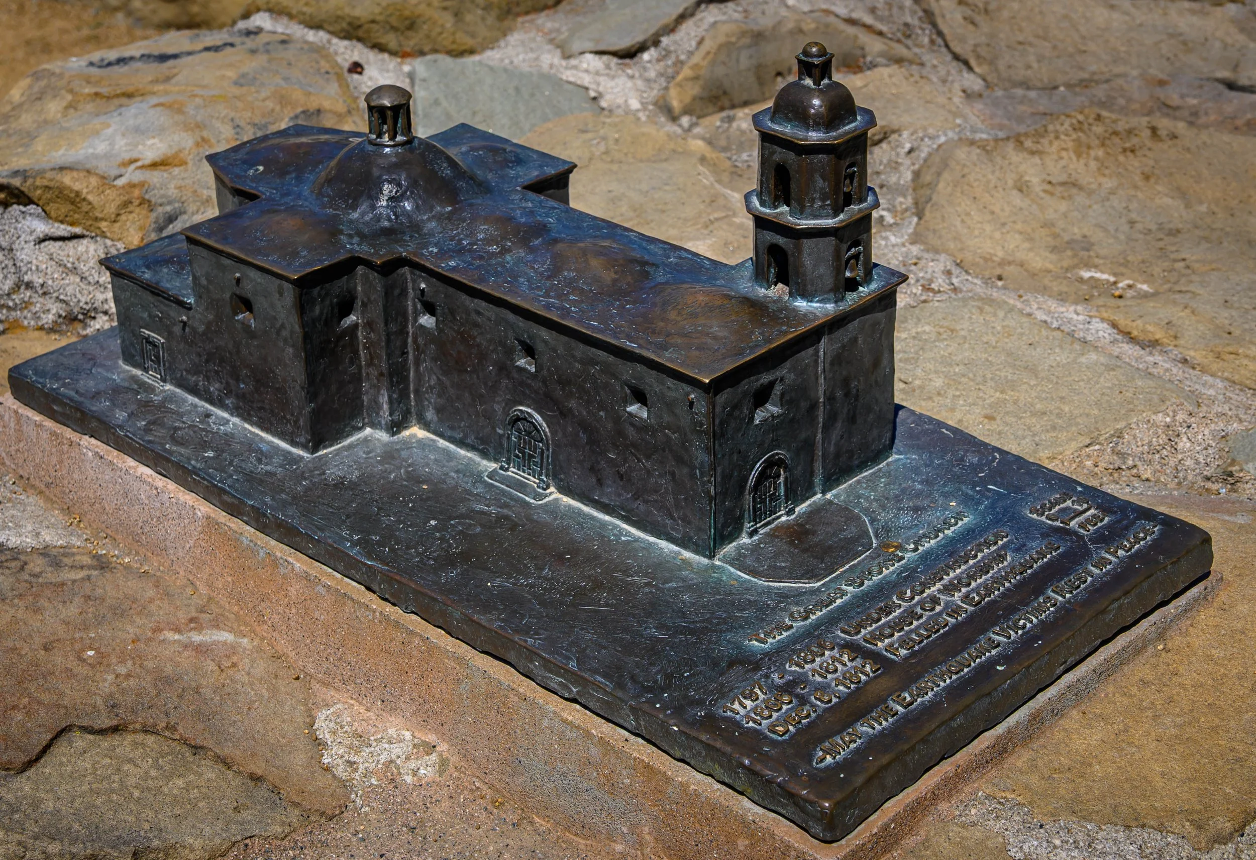Bronze church, Mission San Juan Capistrano