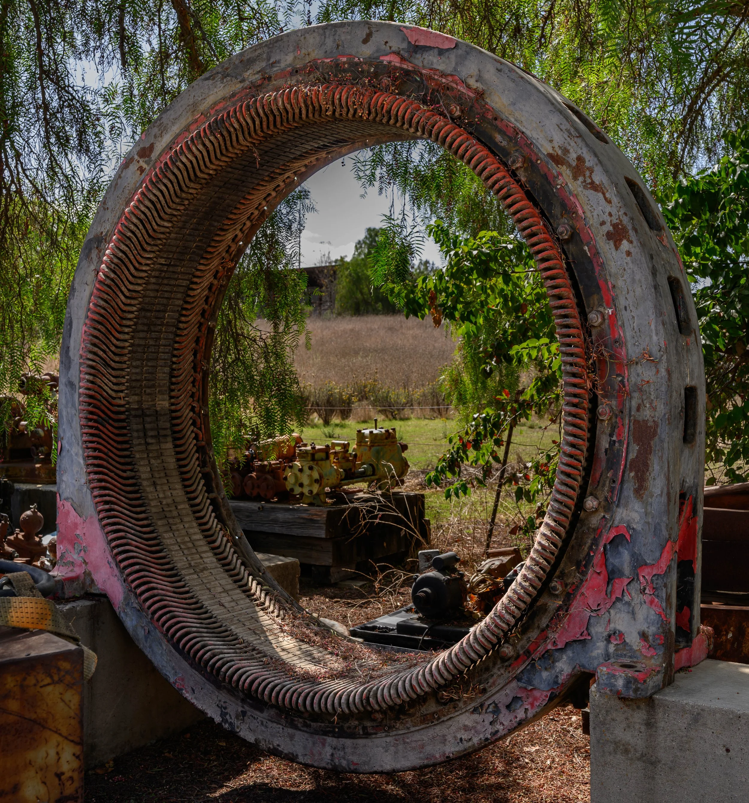 Antique generator stator