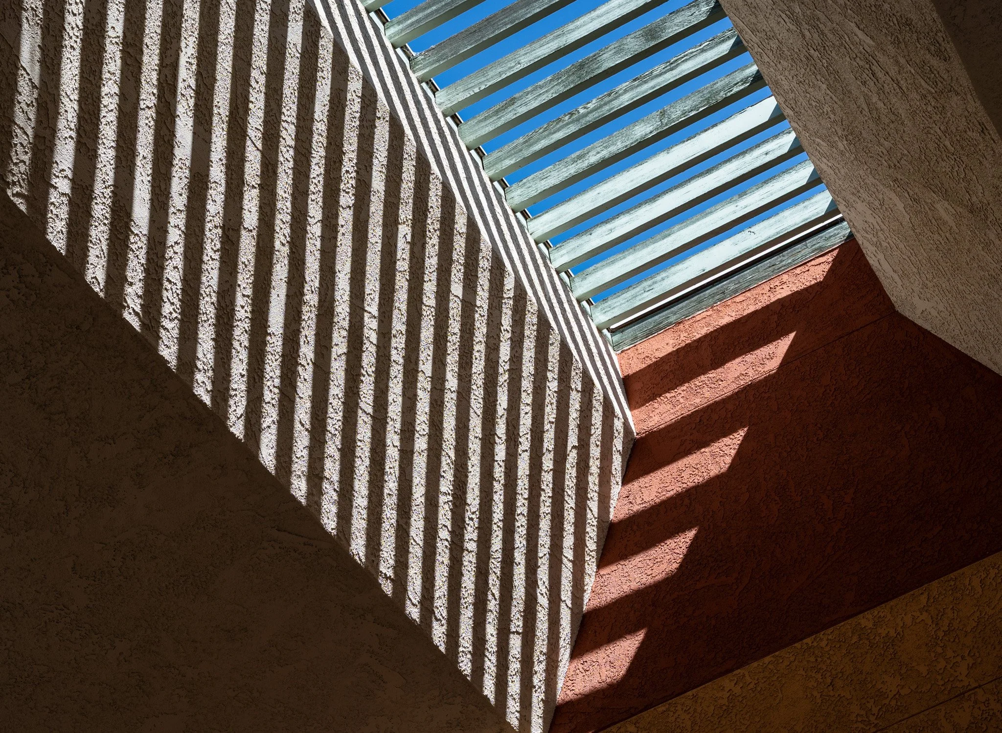 Shadows, overhead skylight