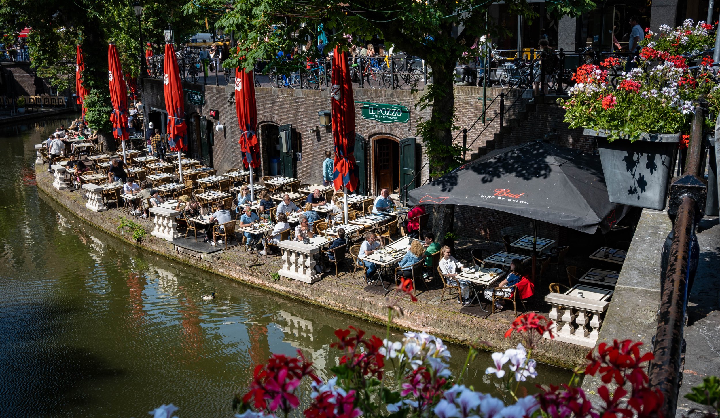 Dutch canal restaurant